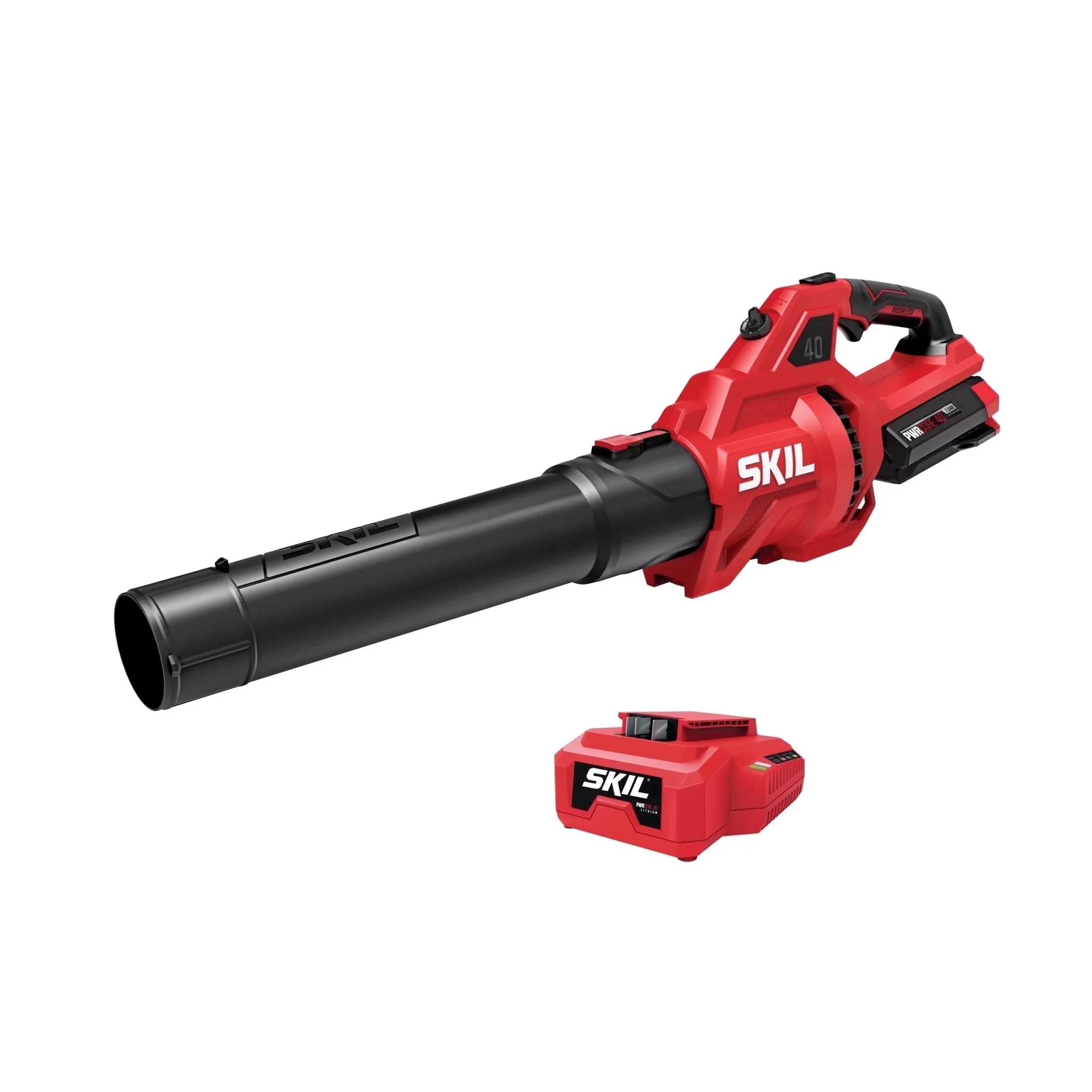 Sleek Leaf Blower with Battery, 40V, 2.0Ah Battery and Charger - Reliable Performance Model 45FE93