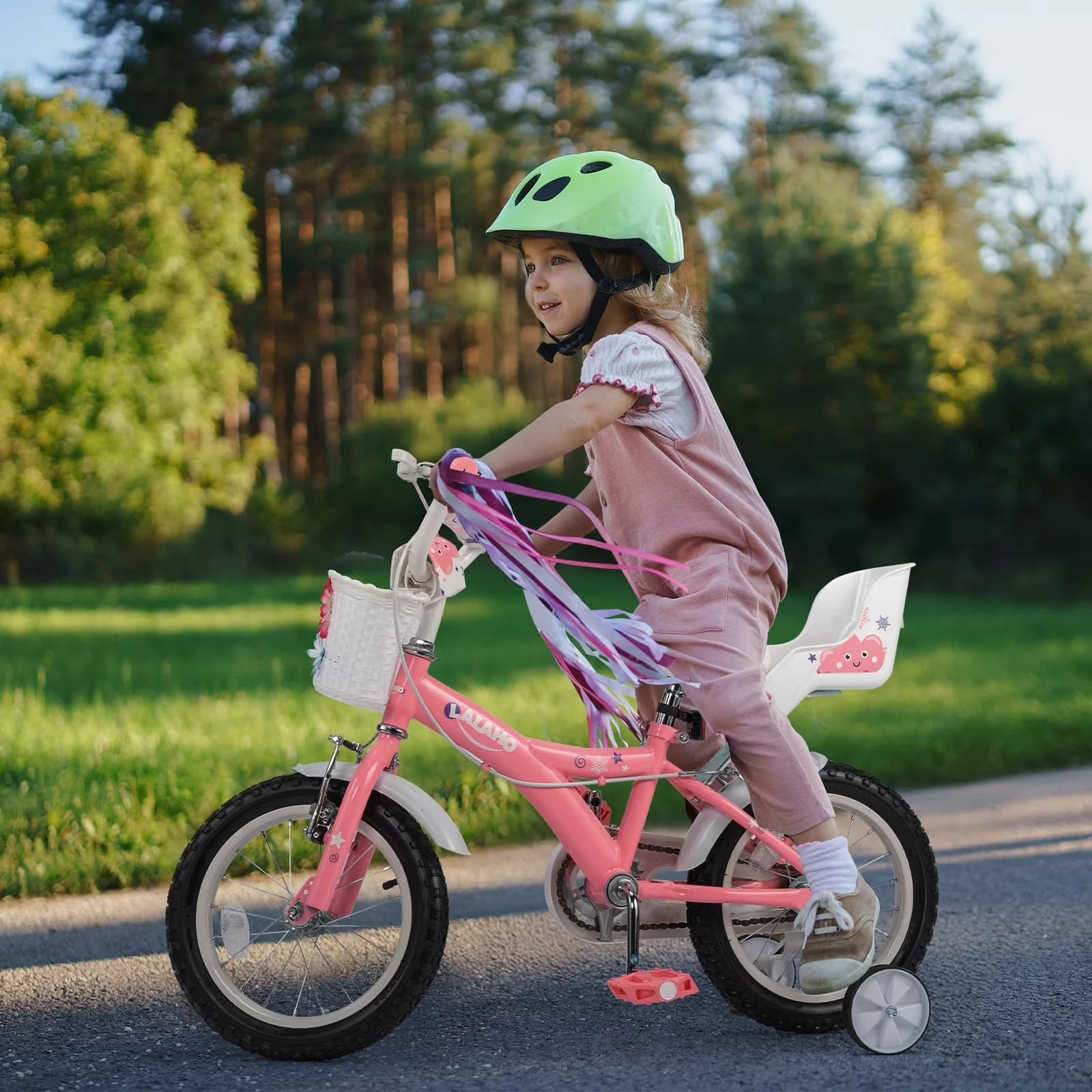 Kids Bike Modern with Adjustable Height - Pink 2-5 for Multiple Applications Model D56B50