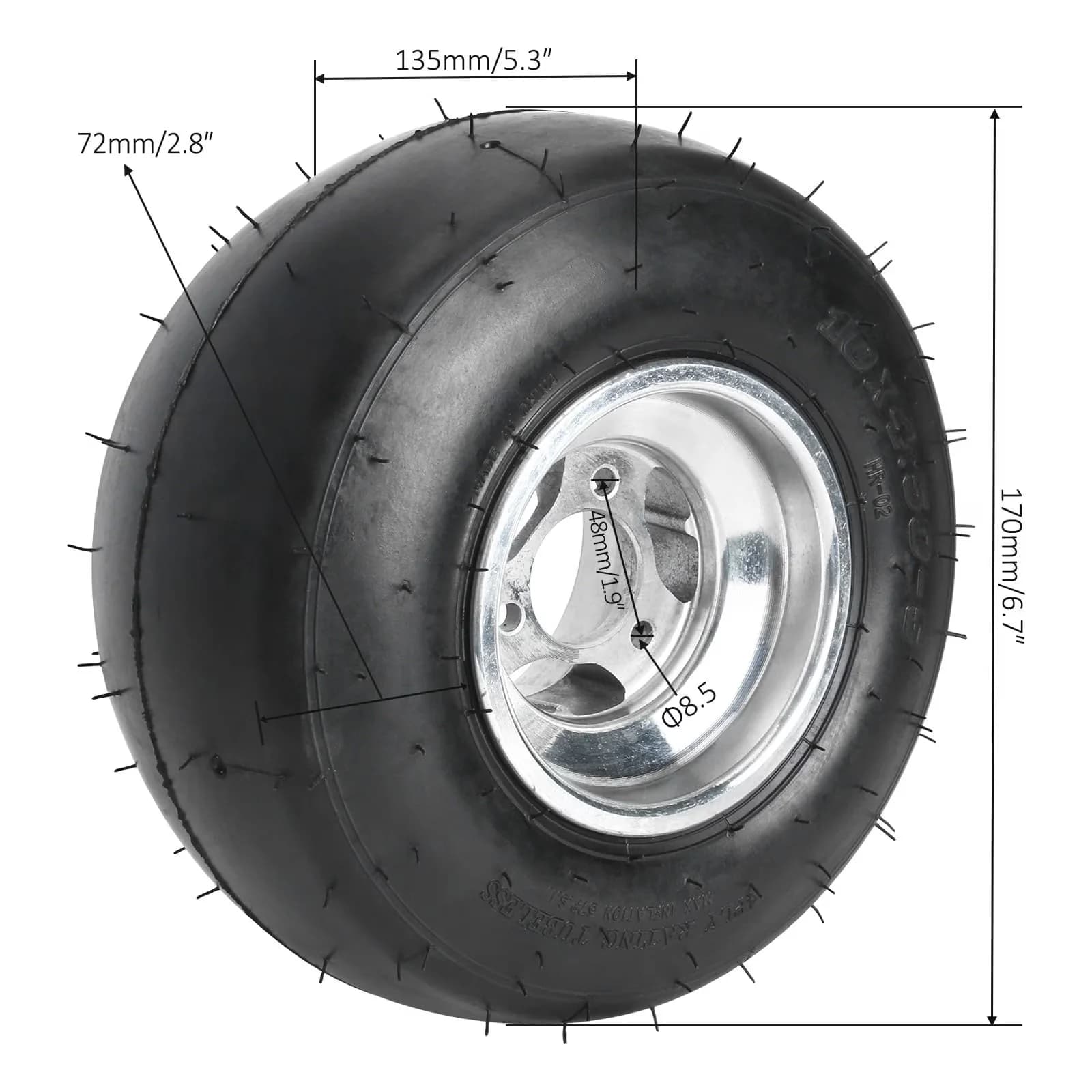 Professional Golf Cart Tire with Heavy-Duty - 50-5 - Residential Grade Model 1C77CA