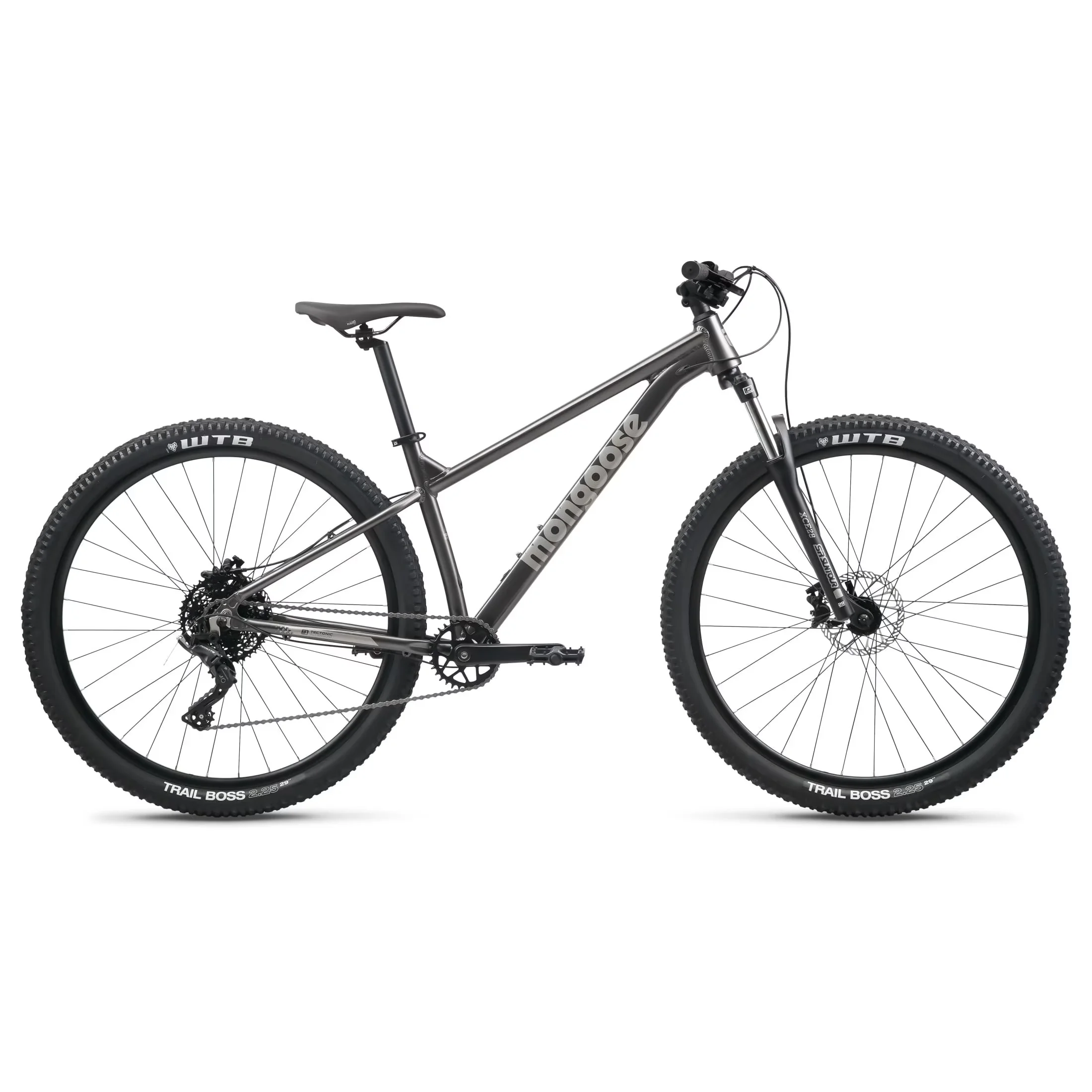 Versatile Mountain Bike with Adjustable Seat Height, Gray, Switchback Expert - Gray Model BA4167