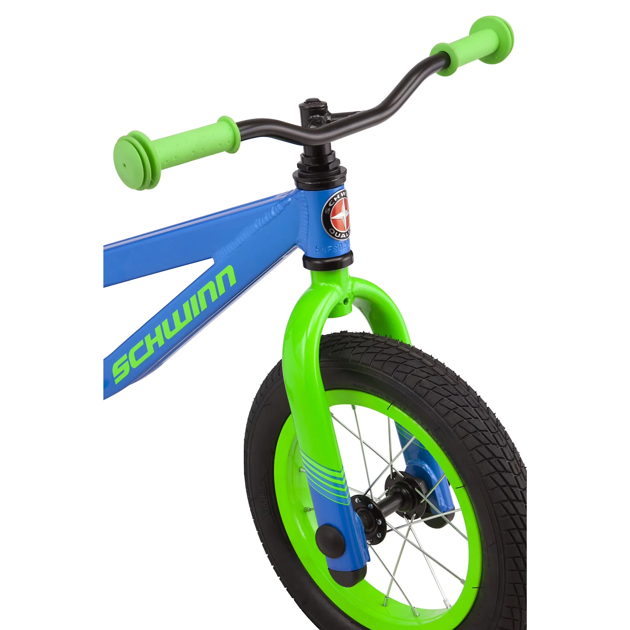 Modern Kids Bike with Adjustable Seat, 12-Inch Wheels, Spitfire Balance - Blue Model 46801F