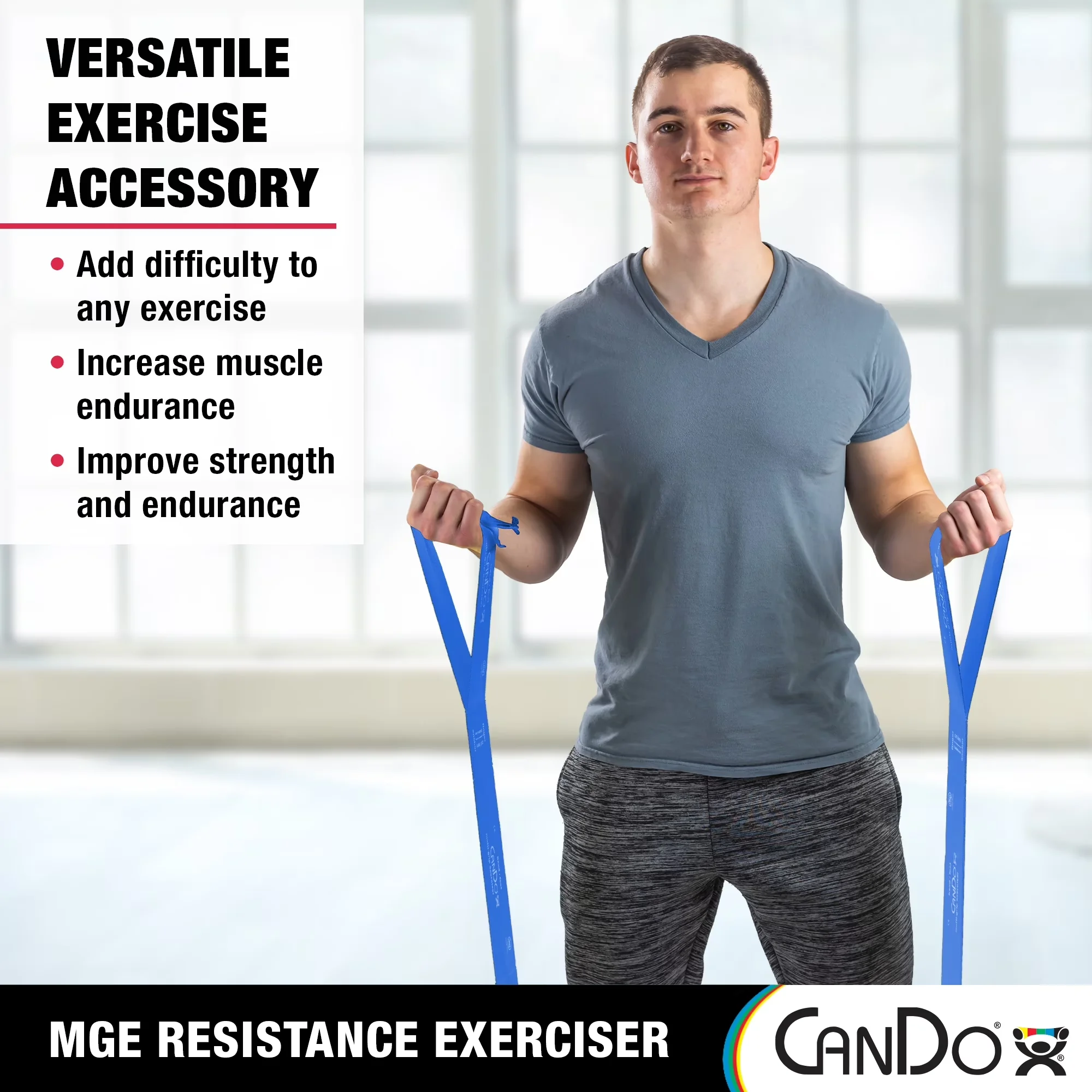 Versatile Home Gym Accessory with Hand and Foot Loops - Pvc (Polyvinyl Chloride) Blue Model ED6E80