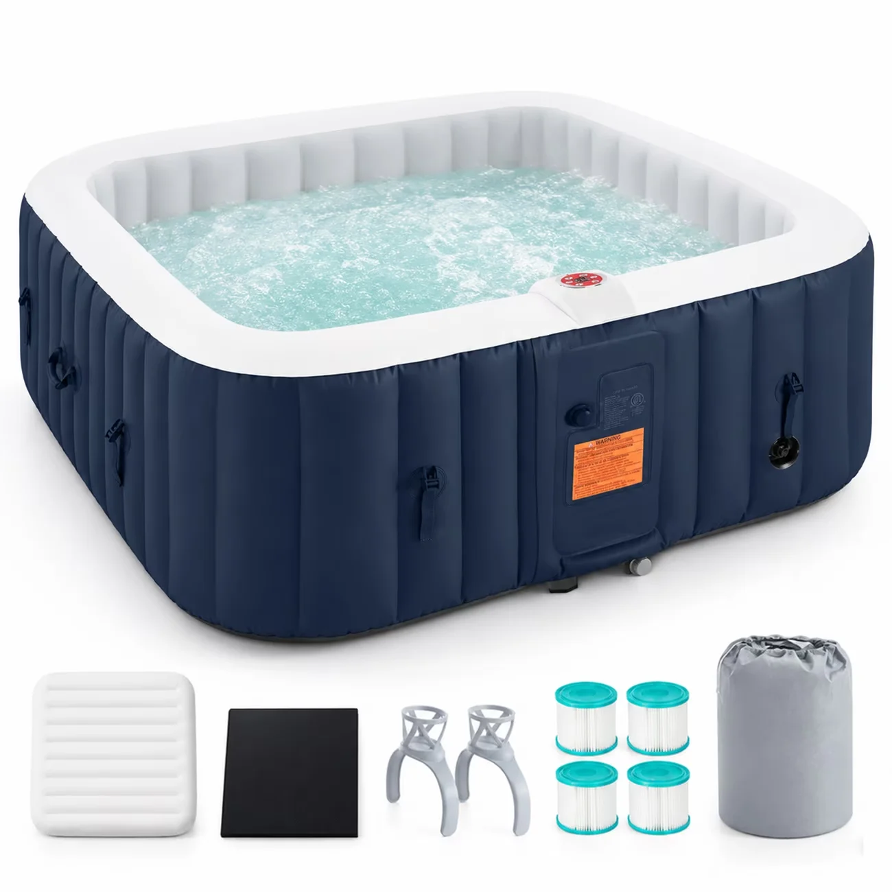 Essential Hot Tub with Insulated, Led Display, Inflatable - 4-6 - Low Maintenance Model FDA618