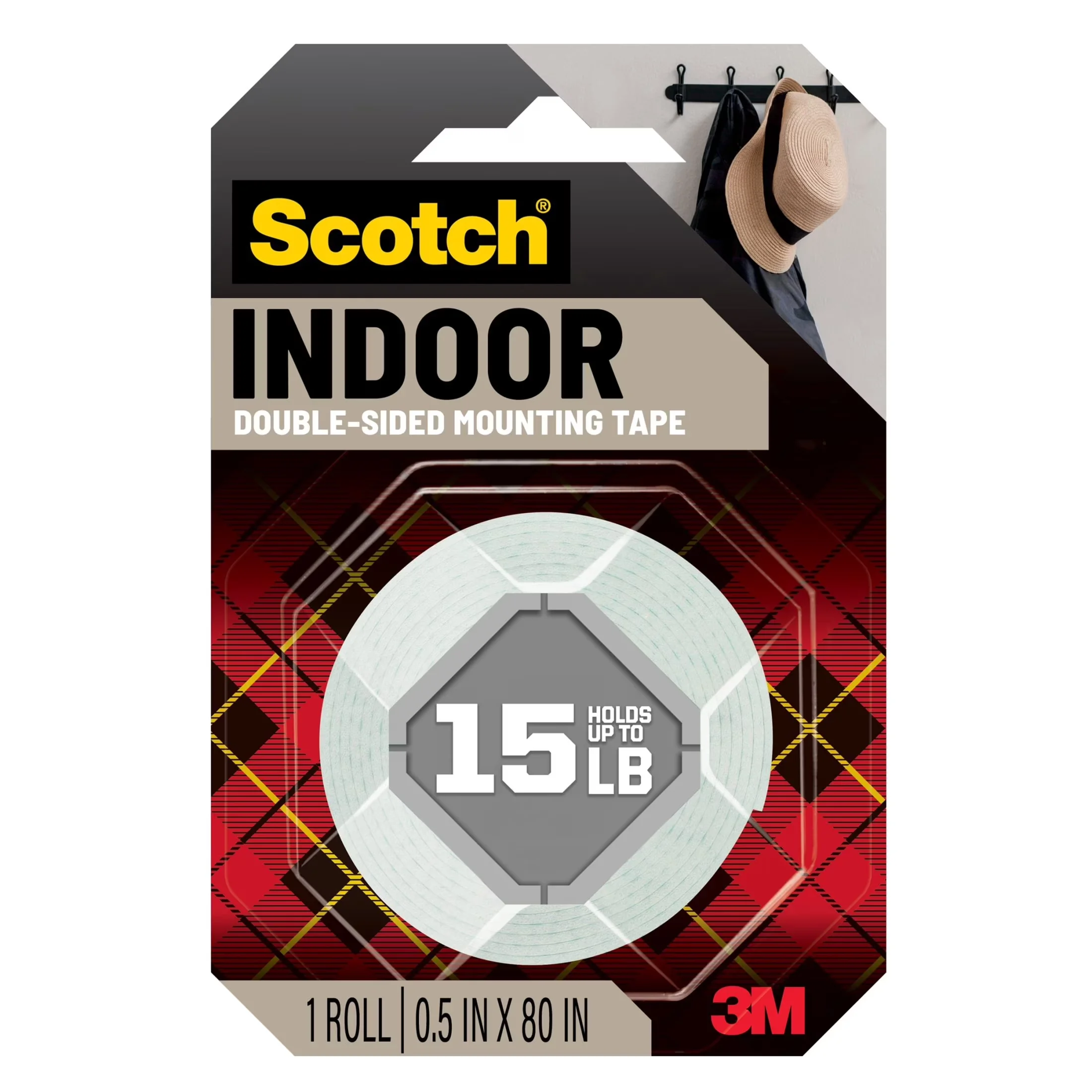 Damage-Free Hanging Modern with 1/2 in x 80 in, 1 Roll - White Foam - Reliable Performance Model AF9188