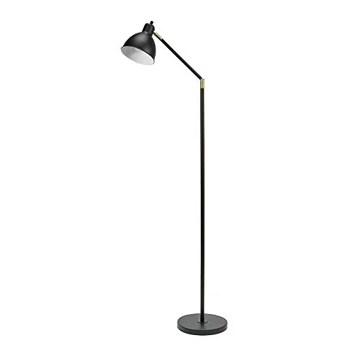 Reliable Floor Lamp with LED, Transitional, Lighting Lennon 54.5'' - Metal Black Model A33472