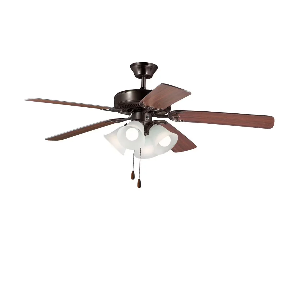 Ceiling Fan Premium with LED, Traditional, Basic-Max-Indoor - Glass Multicolor Model 0A8647