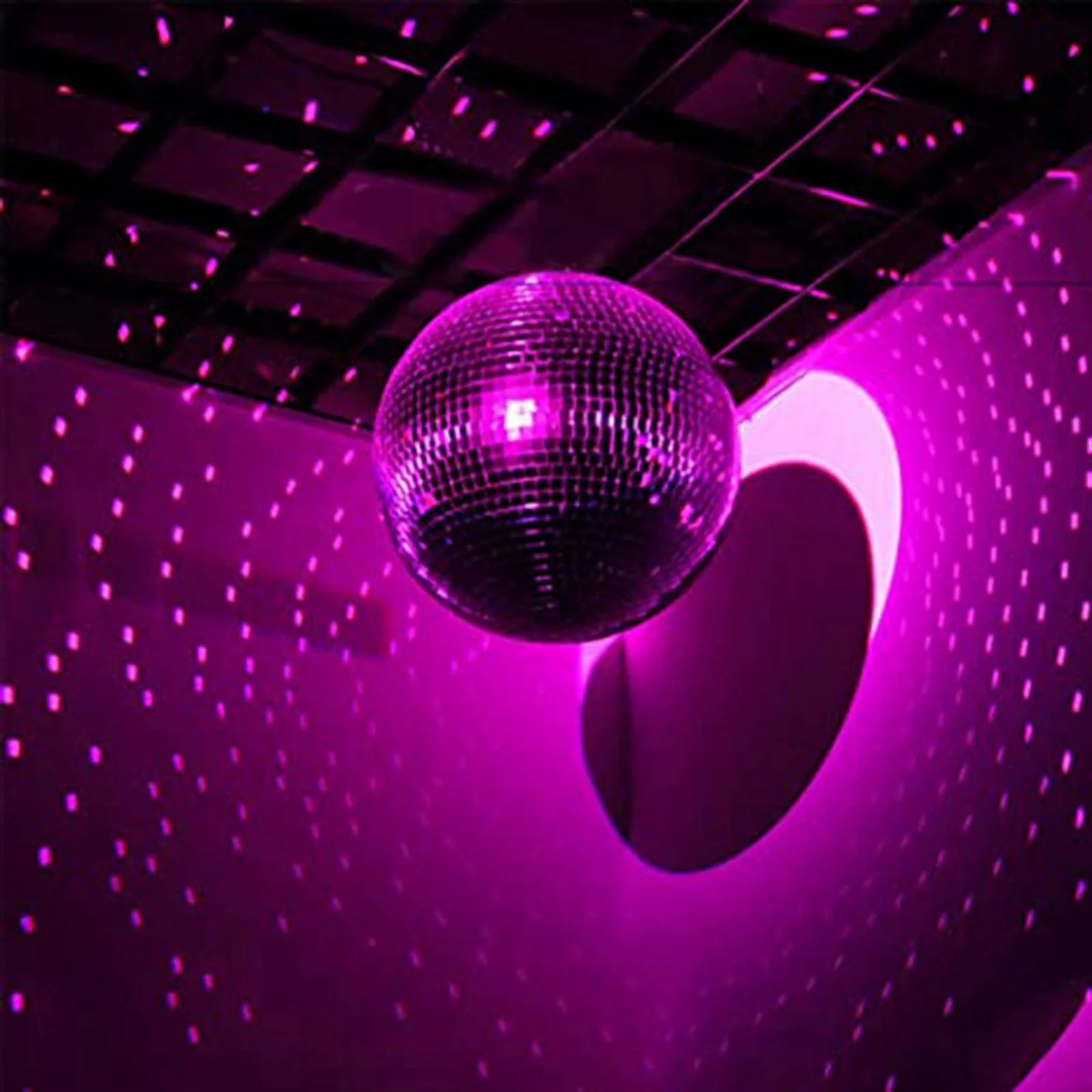 Reliable Novelty Light with disco ball, disco balls, Silver Mirror Disco Ball Hanging Ball - Silver for Home Model CDD009