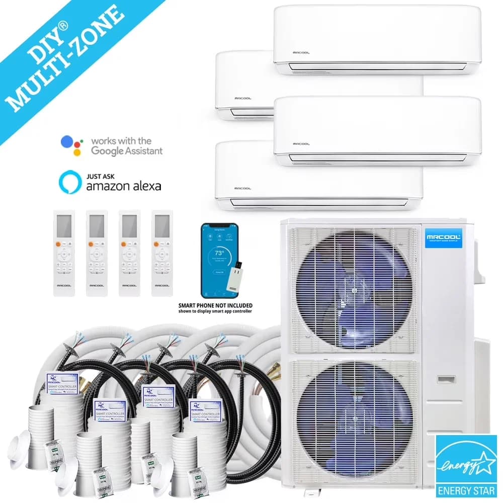 Versatile Air Conditioner with DIY 4th Gen Multi-Zone 5-Zone System - Durable Build Model 05FD5A