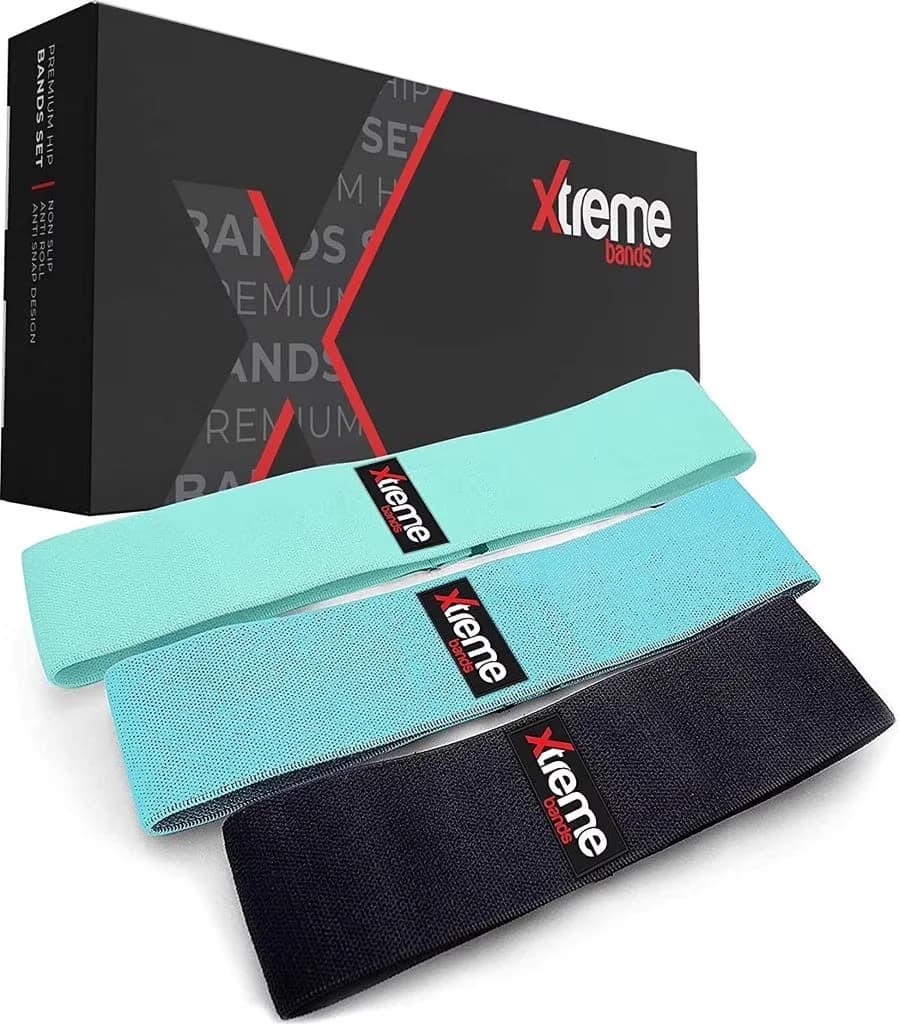 Essential Home Gym Accessory with Anti-Slip, 3 Pack (Light - Premium Fabric Black Model 9E3684