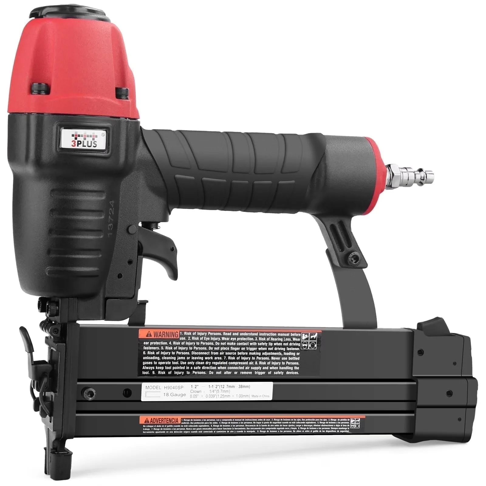 Premium Air Tools Compressor with Adjustable, Operating pressure: 60-120 PSI; - Black And Red Model 205D67