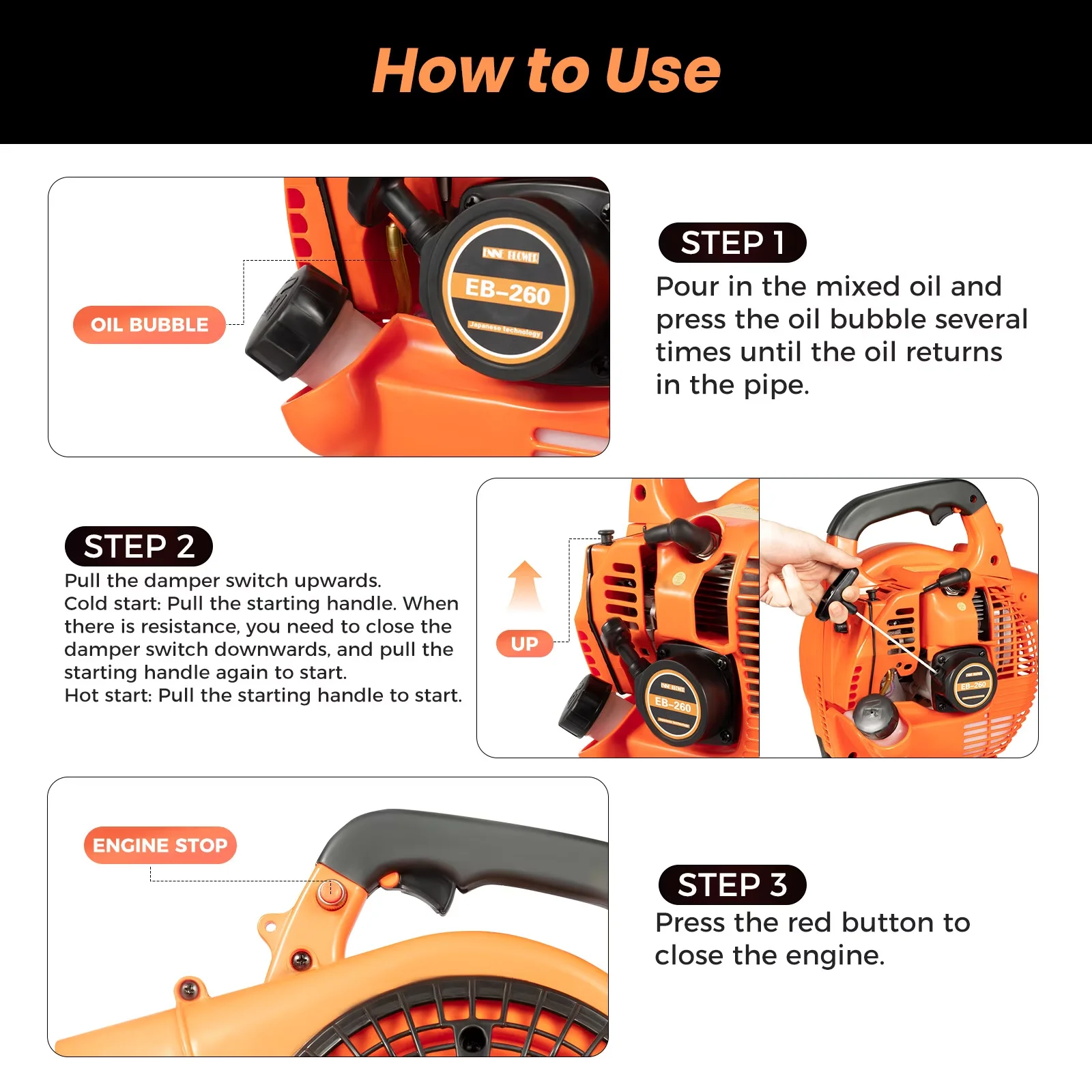Professional Leaf Blower - 4CC - Modern Design Model 3CEAB2