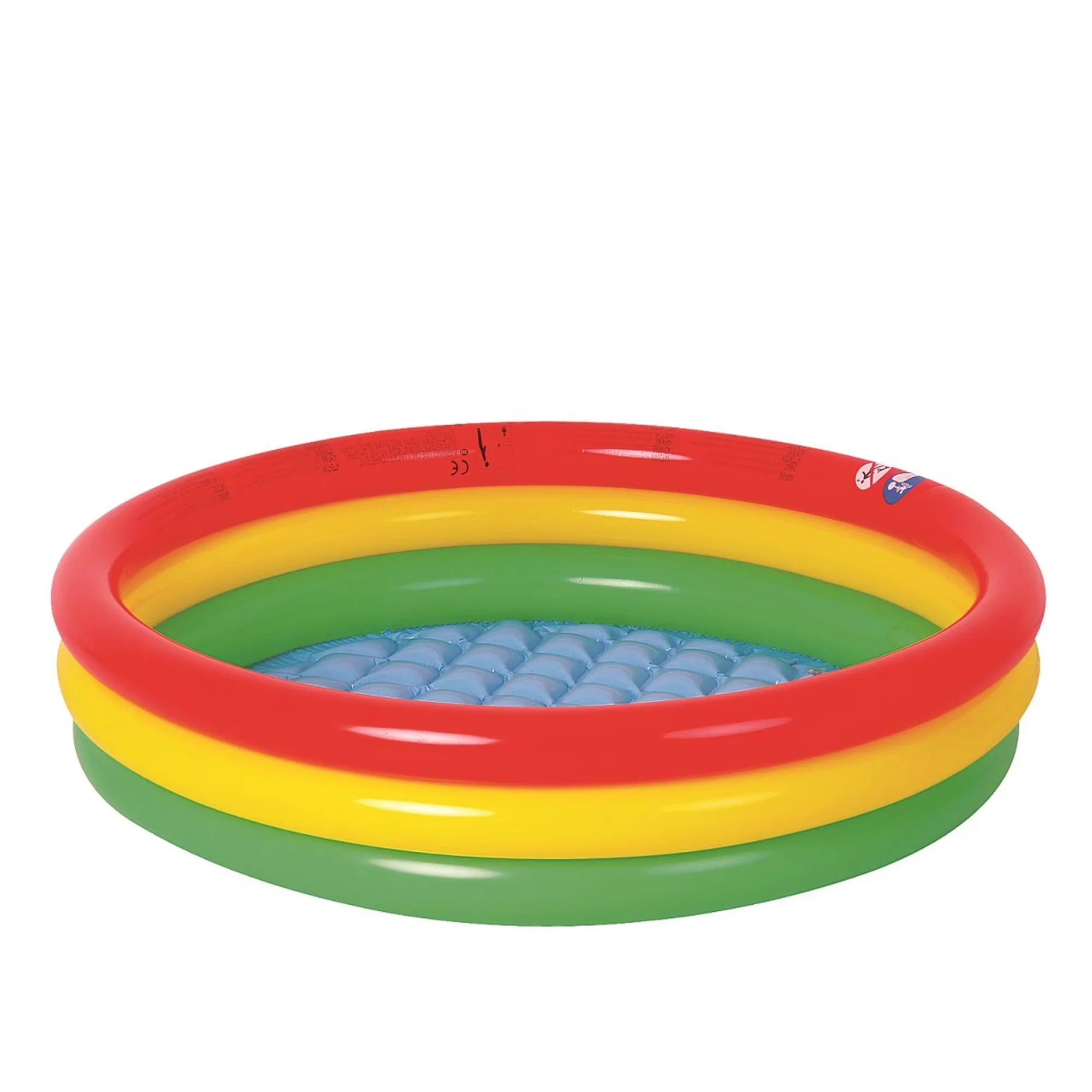 Quality Inflatable Pool with Recommended for ages 2 to 6 years old, Features a light blue padded bottom, Red/Blue - Red Model 45AAC1