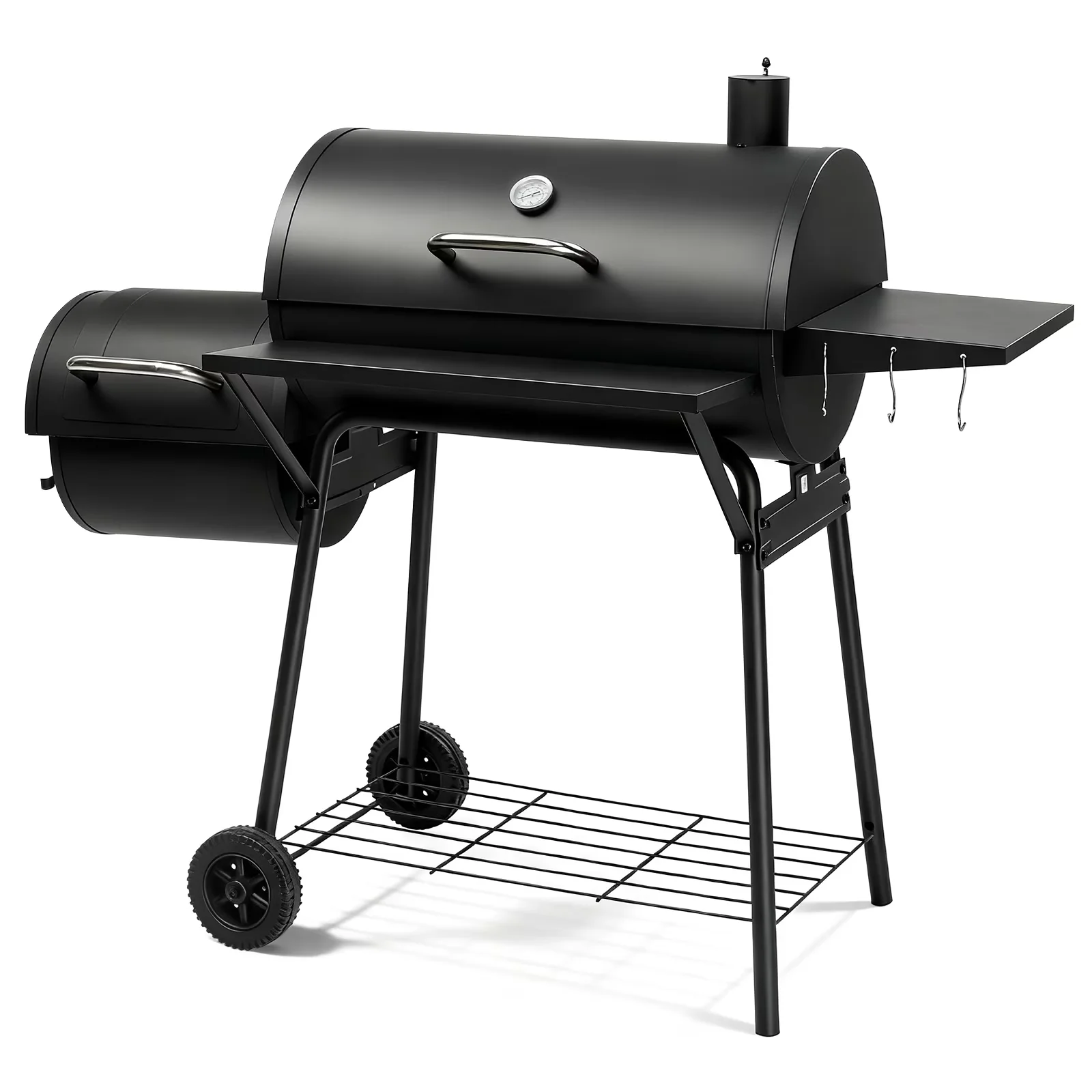 Charcoal Grill Durable - Black Steel for Camping Portable - Essential Collection Model 4FDCB6