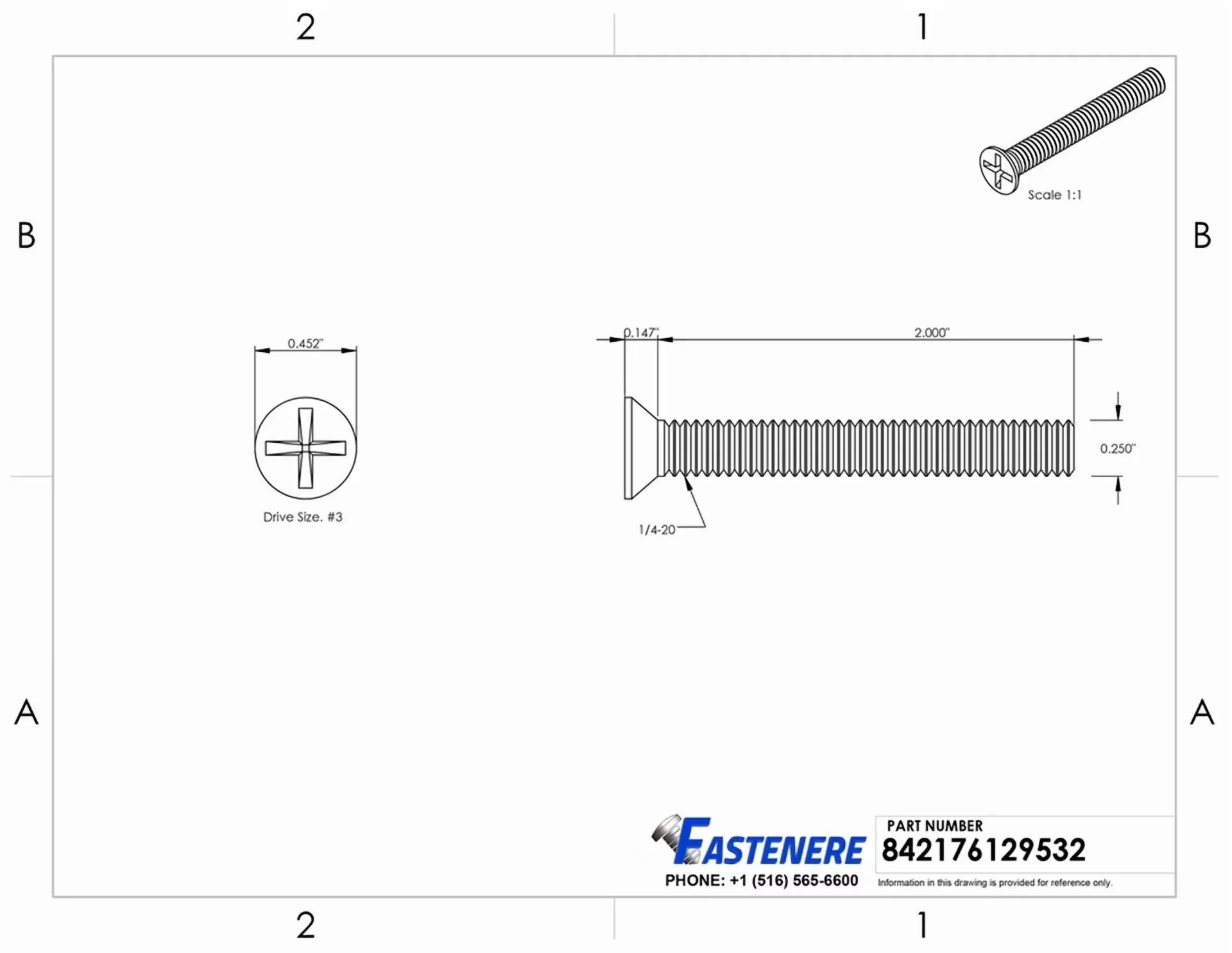 Classic Fastener - 4-20 - Ergonomic Design Model BF2526