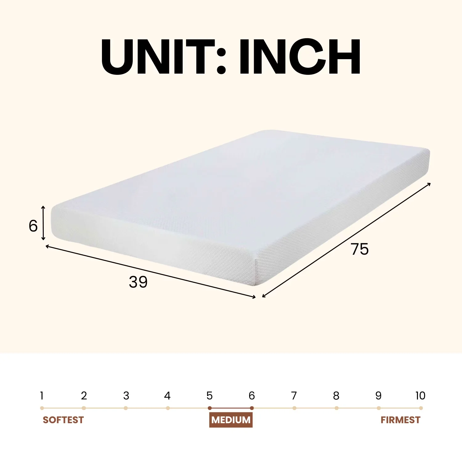 Mattresses Accessory Professional with Removable Cover, Low Motion Transfer, Breathable Construction - Gel Infused Memory Foam Model E292EA