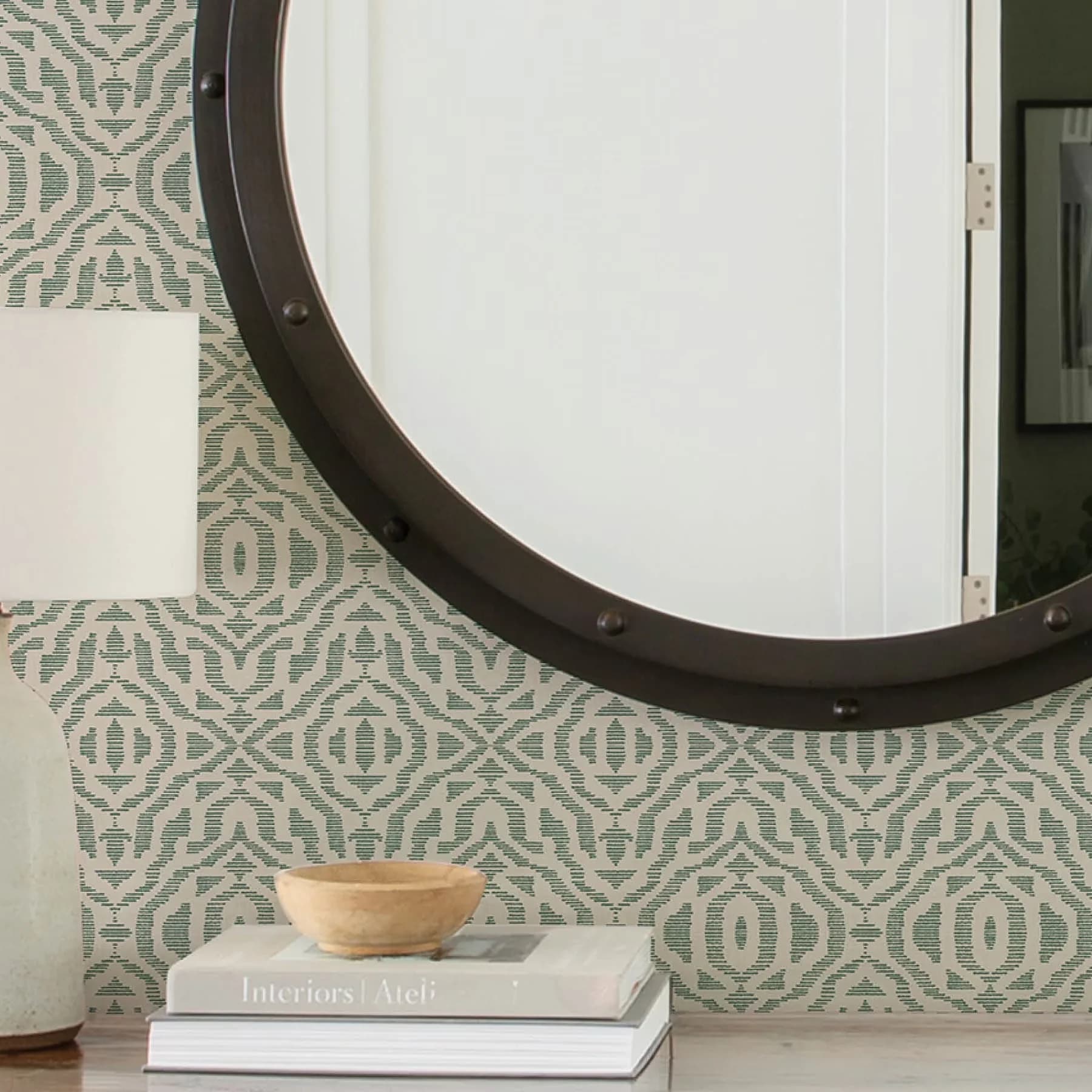 Wallpaper Essential with Washable, Easy To Clean, Removable - Green Pvc Free Model 783DF3