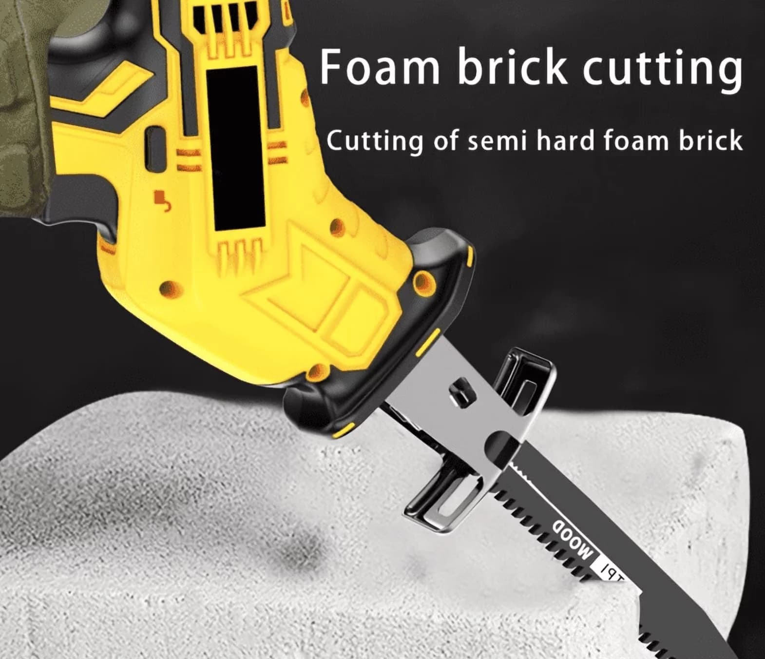 Modern Power Saw with Battery, LED, 21V - Ergonomic Design Model 108C09