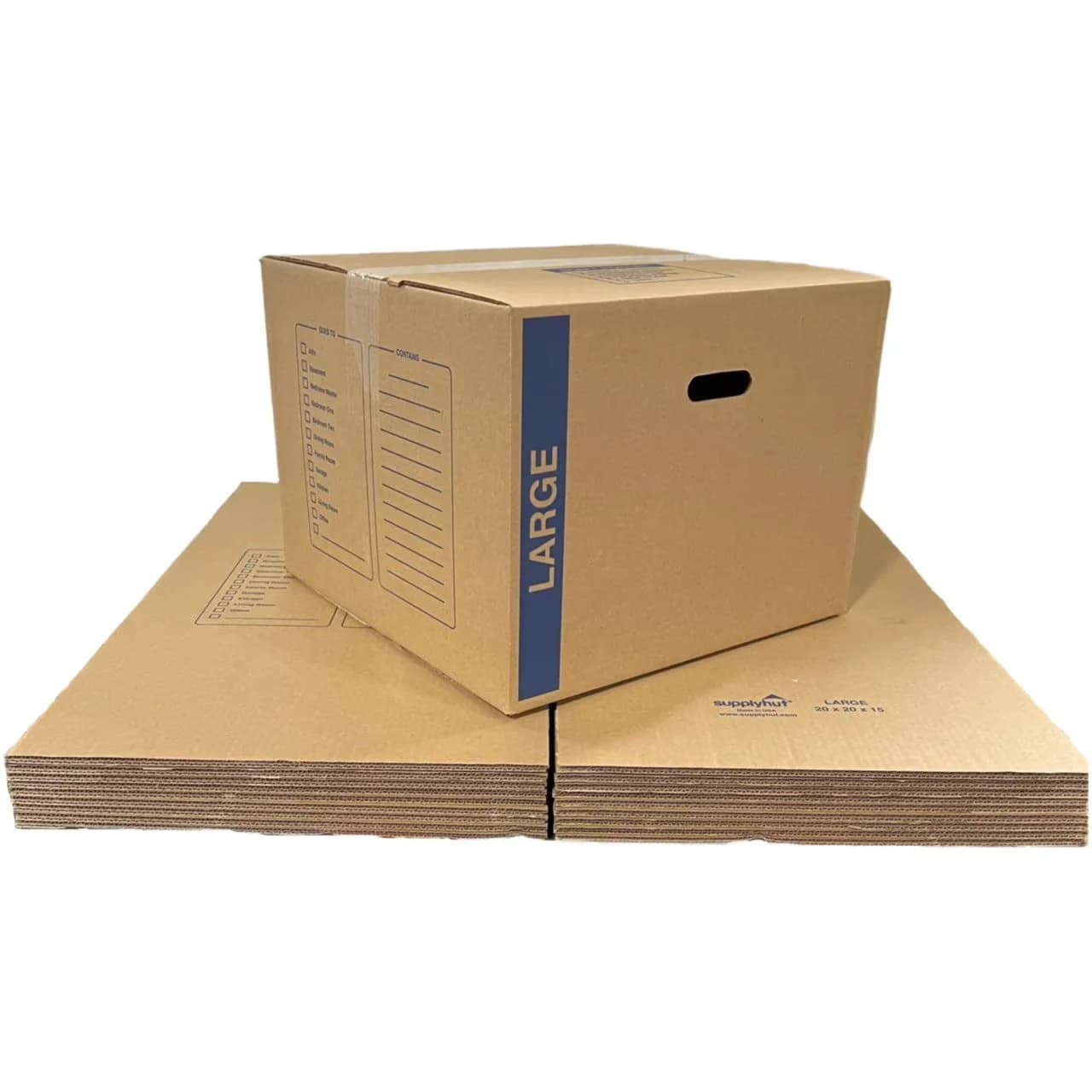 Moving Essential - Cardboard Brown 20x20x15 - Compact and Portable Model BBD0BB