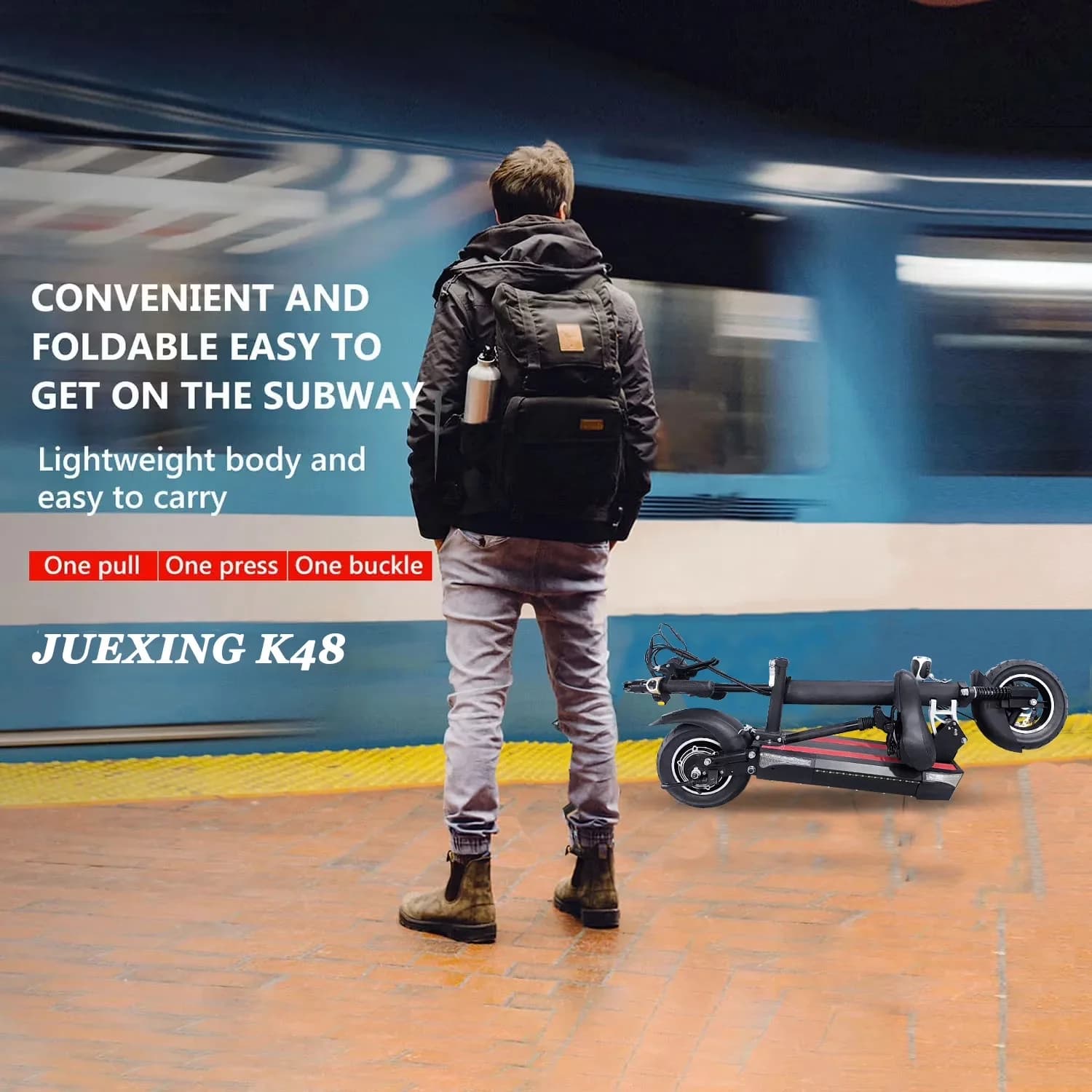 Essential Scooter with 1200W, Foldable, Seat - Aluminium Alloy - Traditional Style Model 7518E5