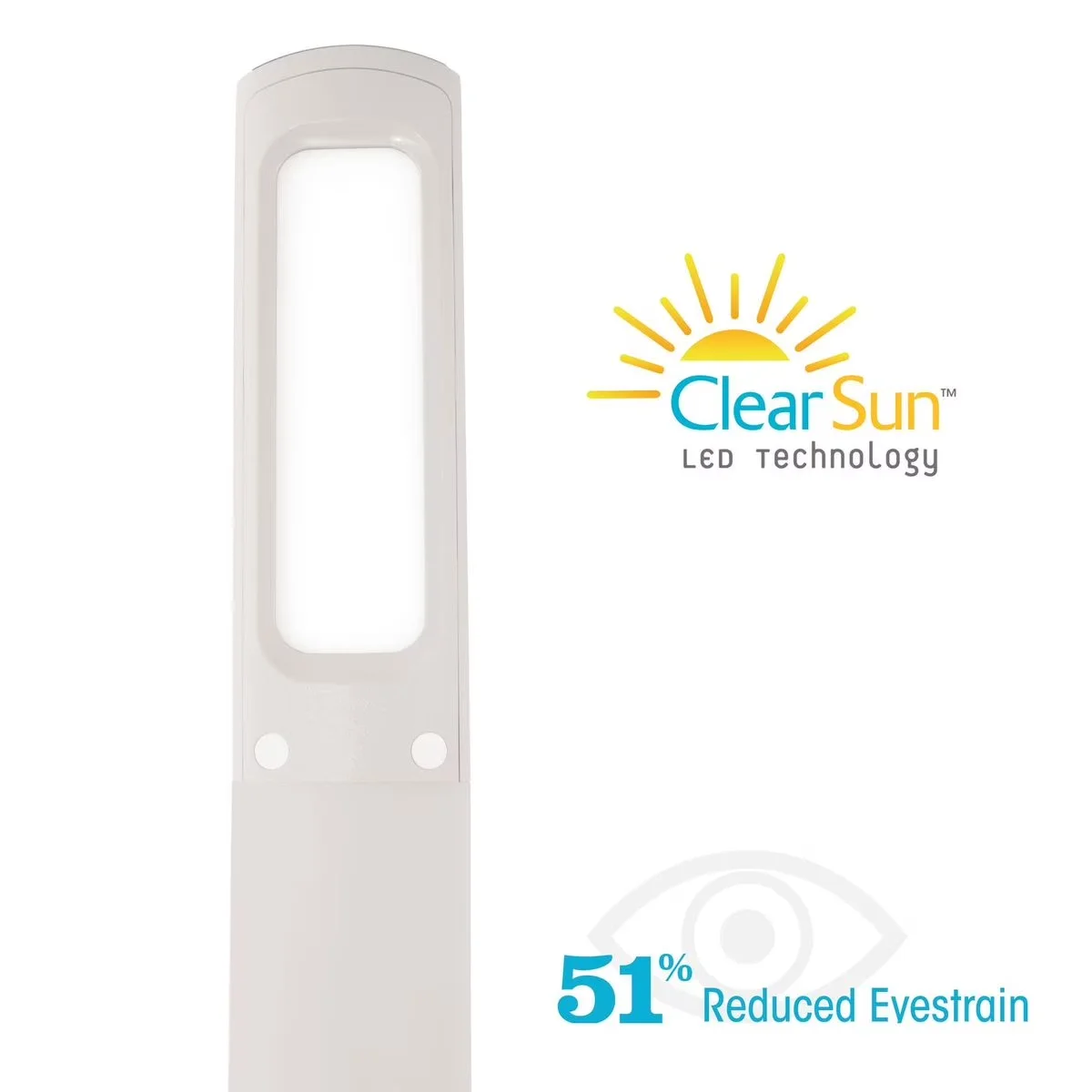 Efficient Desk Lamp with LED, Dimmable, Modern - Plastic White Wellness Model 8ECFF6