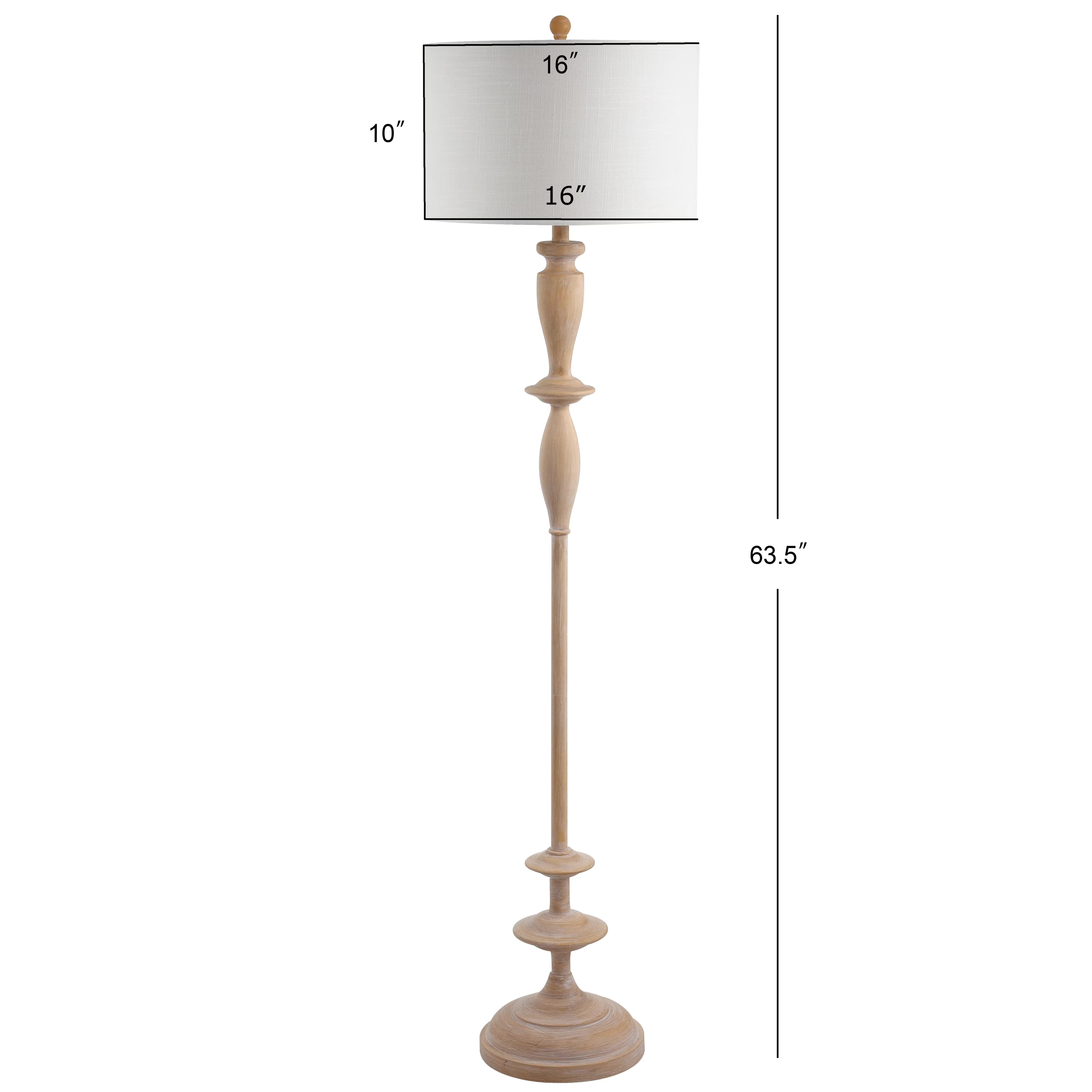 Floor Lamp Durable with LED, Energy Efficient, Rustic/Lodge - Resin Brown Model E9C5BD