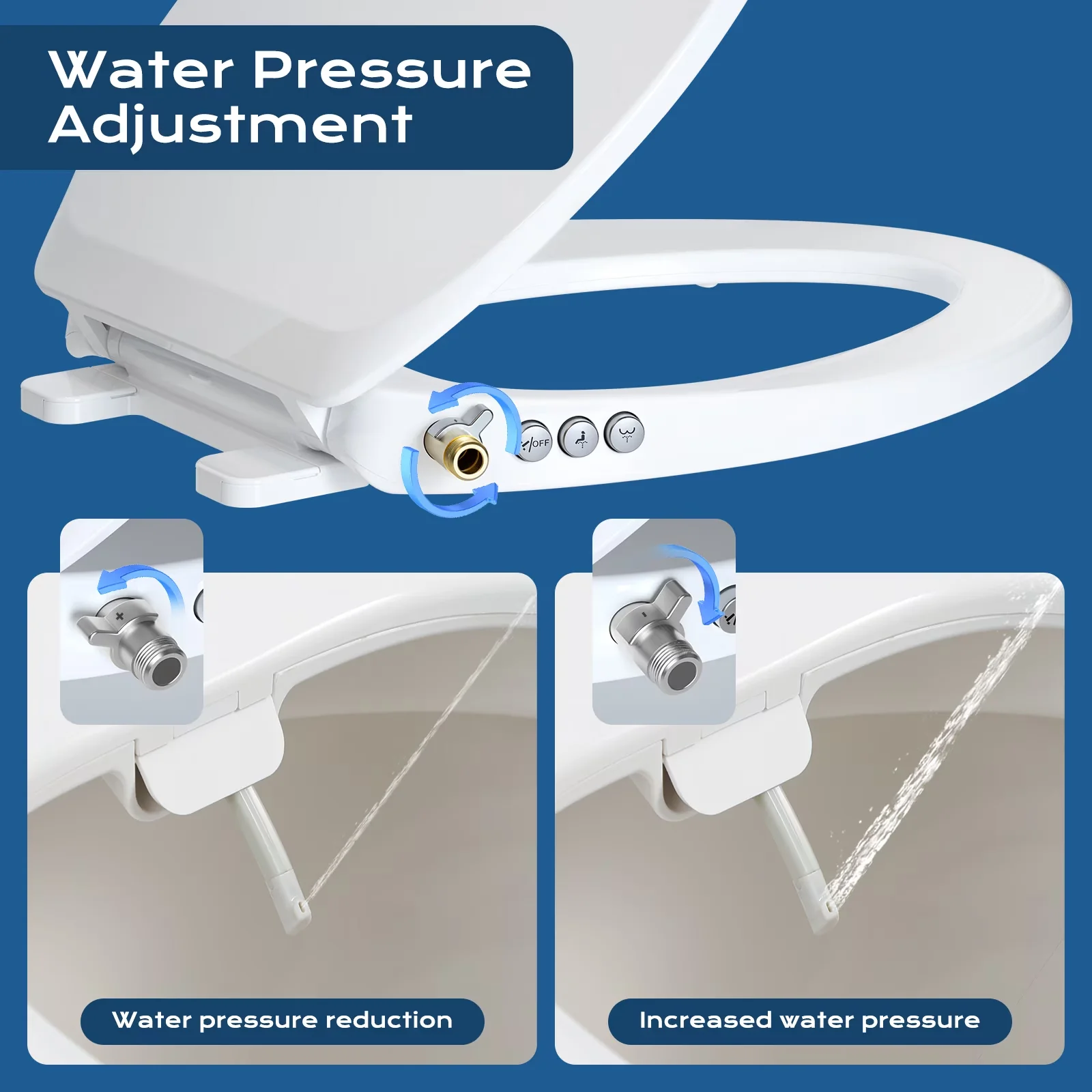 Essential Toilet Seats And Lid with Easy Installation, Universal - 17.5" x 14" x 2" Model DAFEB9
