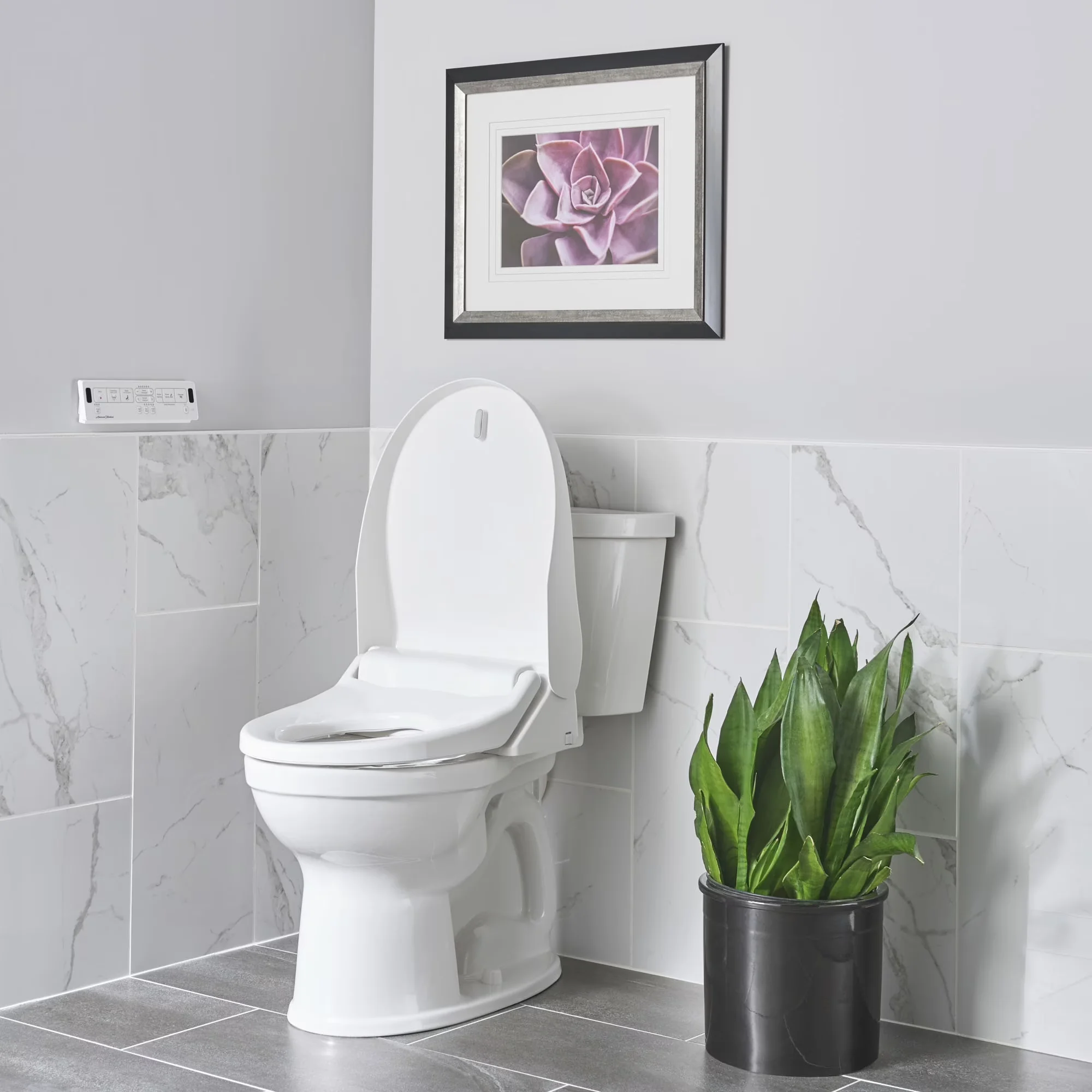 Reliable Toilet Seats And Lid with Heated Seat, Self-Cleaning, Remote Controlled - Plastic White Model 703439