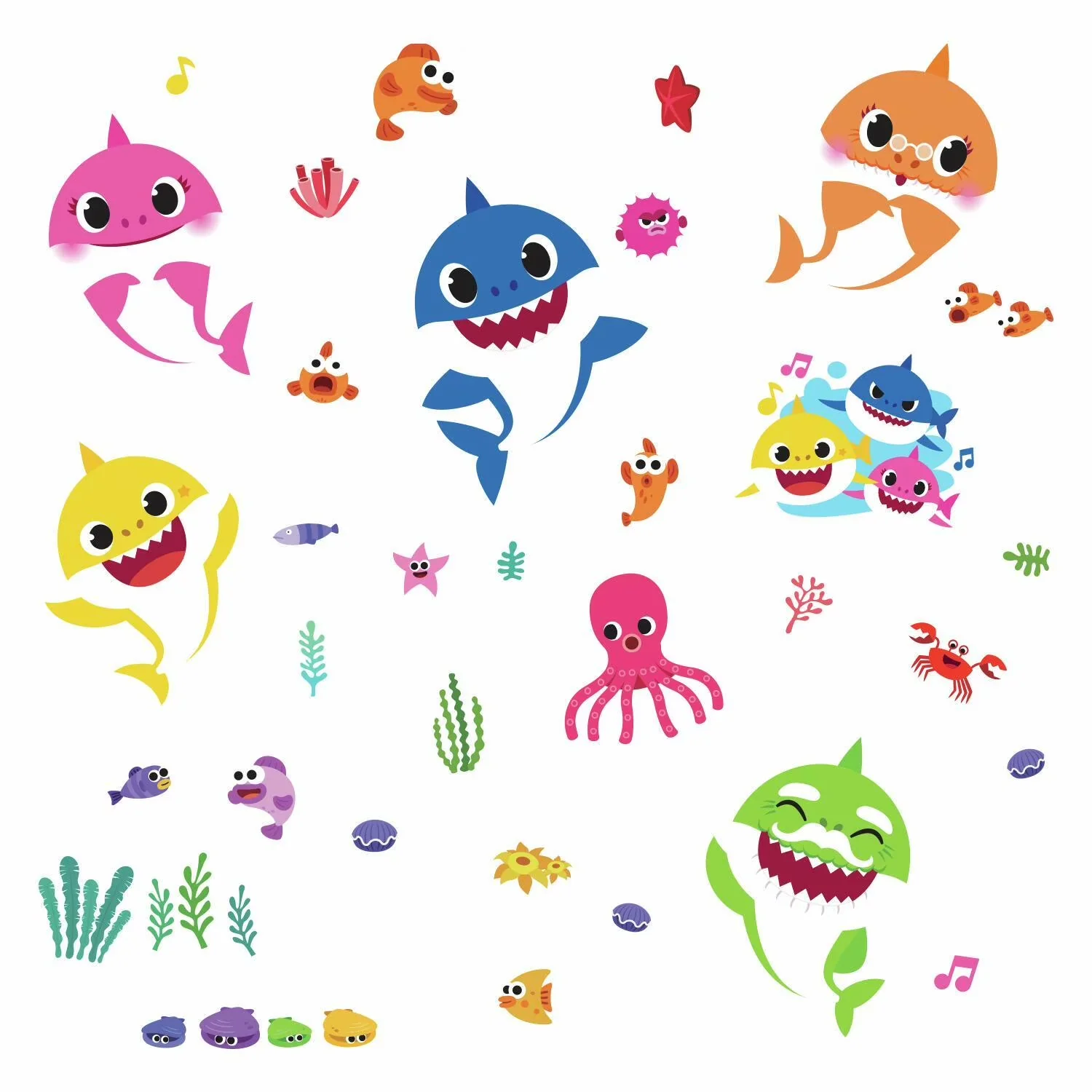Quality Wallpaper Wall Decals Wall Covering with Reusable, Reuse from one space to the next, Toddler Room Decor - Multicolor Vinyl Model F60E1C