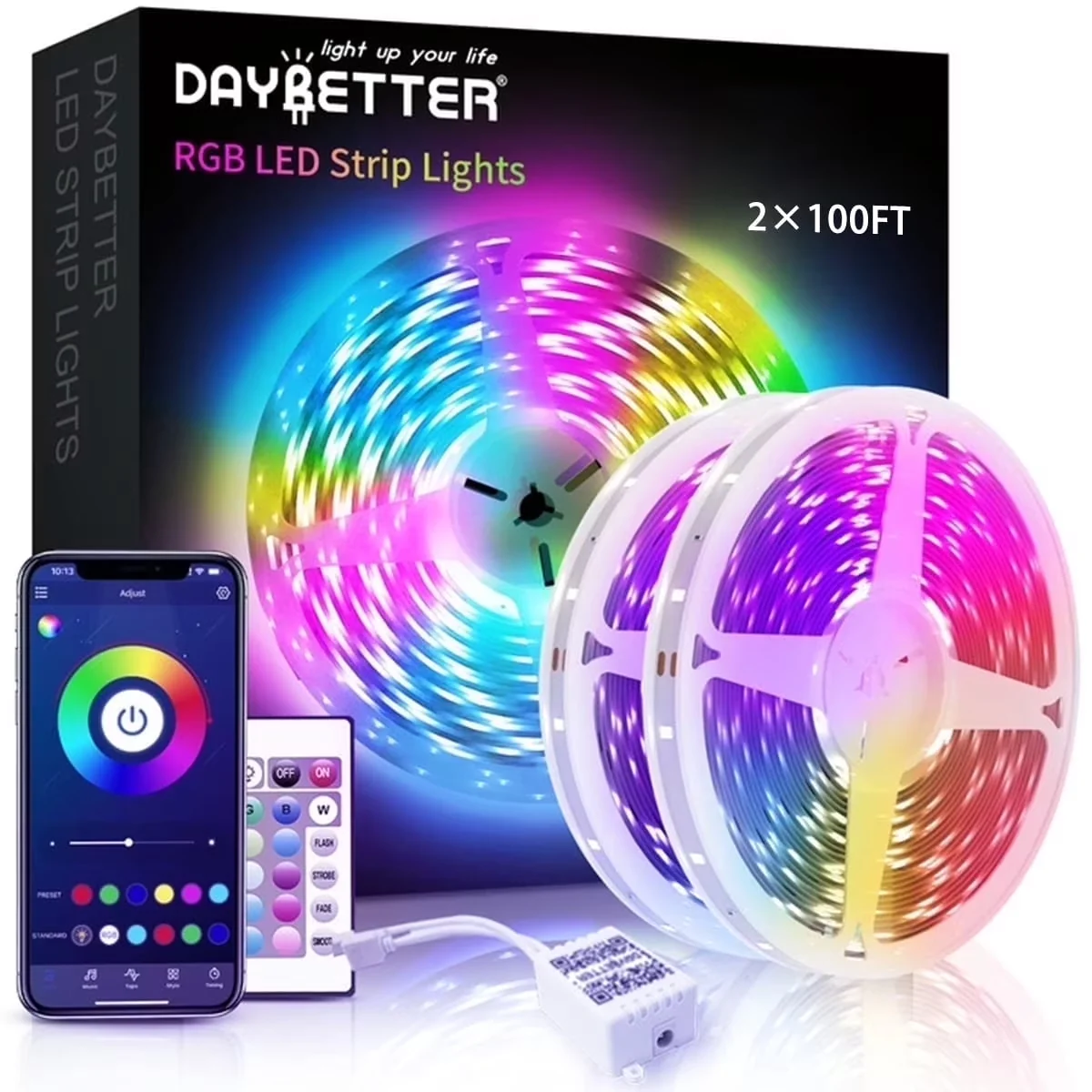 Classic Led Lighting with LED, Color Changing, RGB Music Sync Color Changing Lights - Multicolor for Bedroom, Party Model 1C3C09