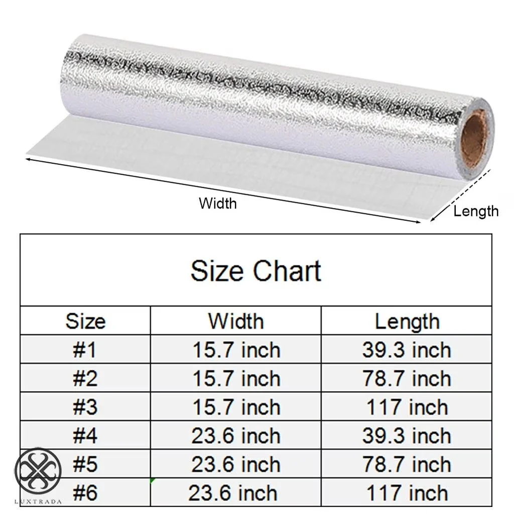 Stylish Wallpaper Wall Decals Wall Covering with Waterproof, Material: Aluminium Foil Material - Silver Aluminum Foil Model CA665D