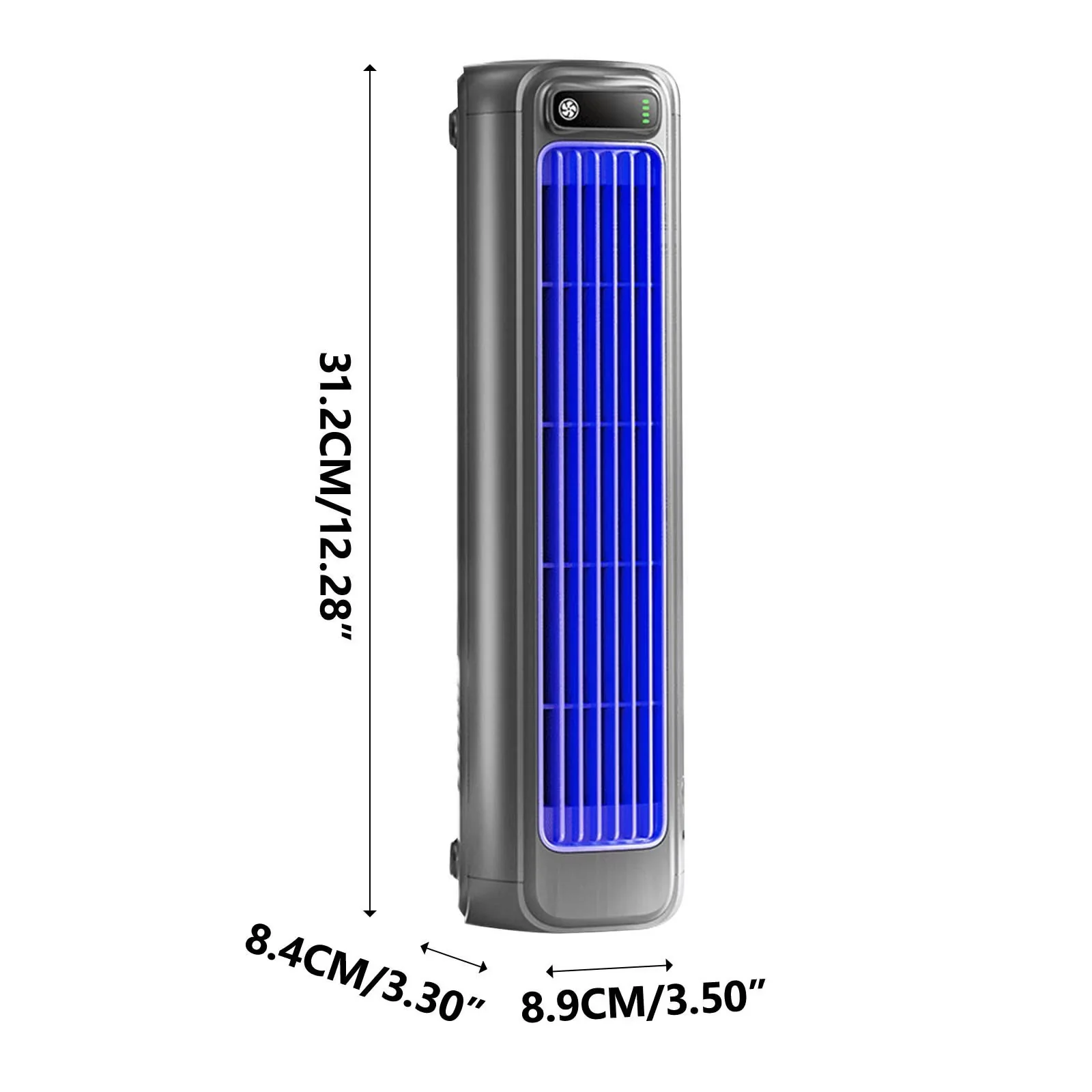 Air Conditioner Modern with Bladeless Tower - Gray for Home Office 28x3 Model 5AD9ED