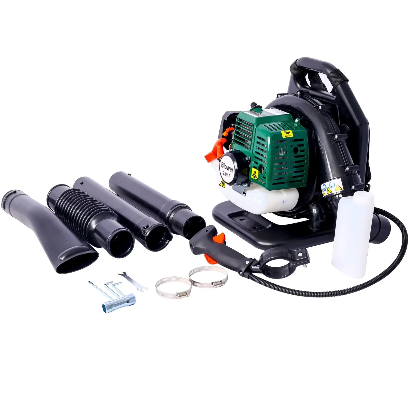 Leaf Blower Quality with Green Gas Powered, Nozzle Extension and Adjustable Strap, More Surprise: - Model CC9D79
