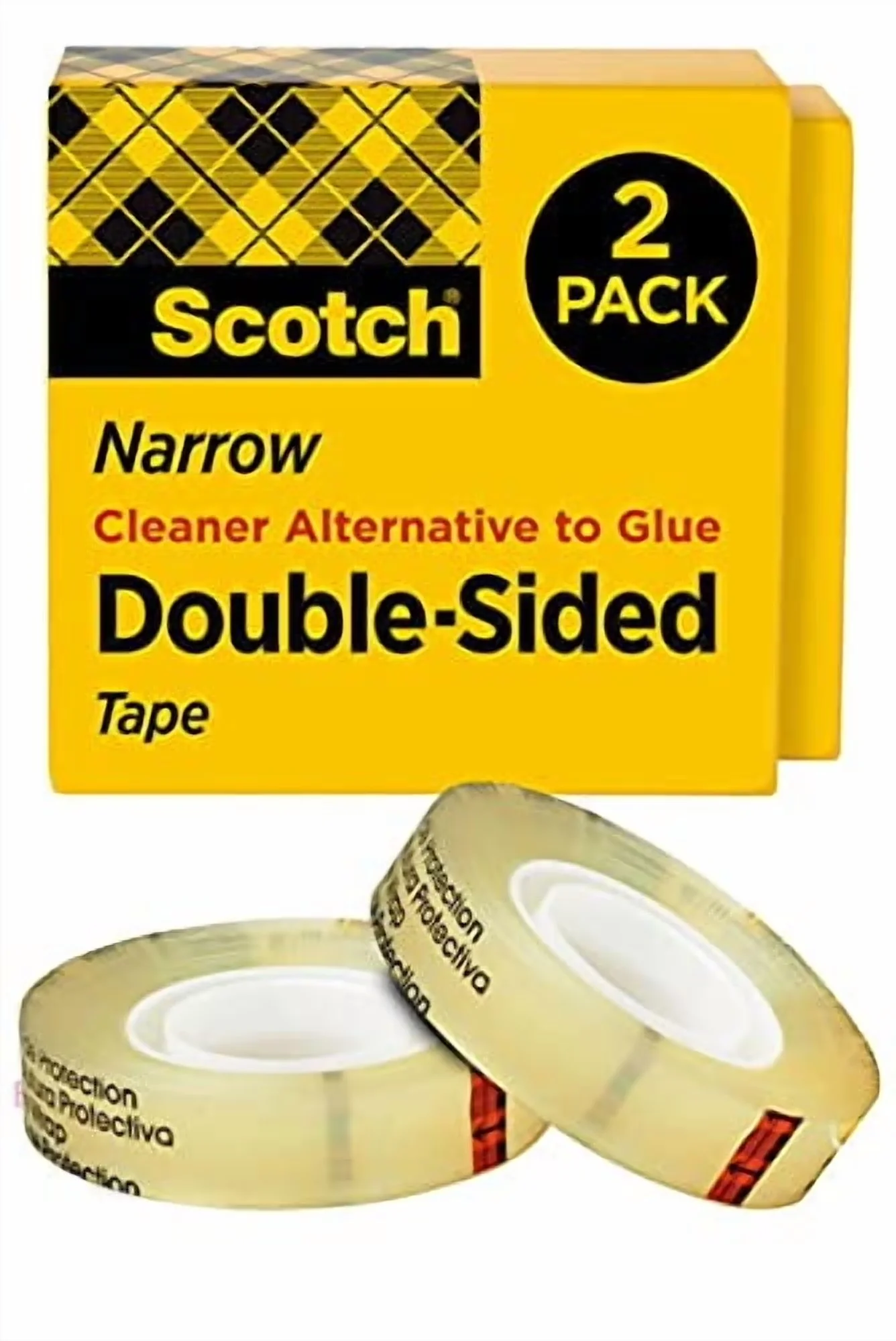 Innovative Damage-Free Hanging with 1" Core, 2/Pack, 665 Double-Sided Tape - Acrylate Clear Model 4C4951