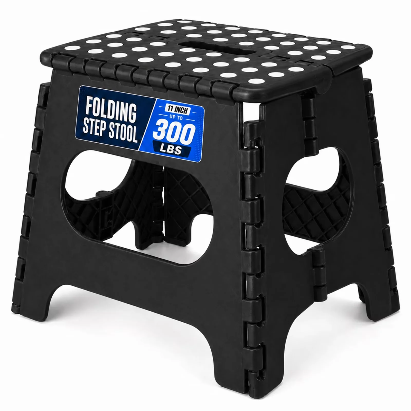 Modern Ladders And Step Stool with Foldable, Anti-Slip - Plastic Black Model 02A4AC