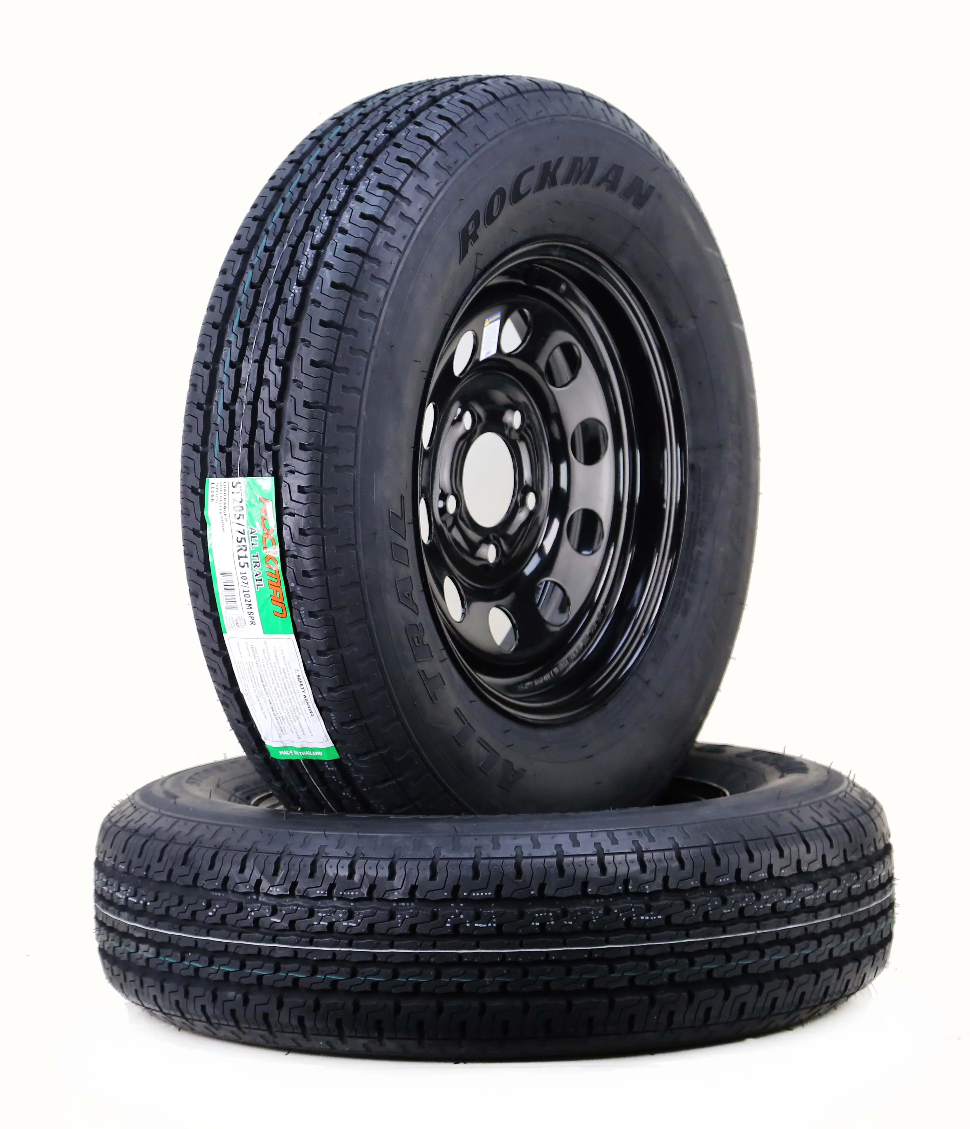 Reliable Trailer Tire with Durable Construction, SET 2 - ST205 - Contemporary Style Model 0D90CC