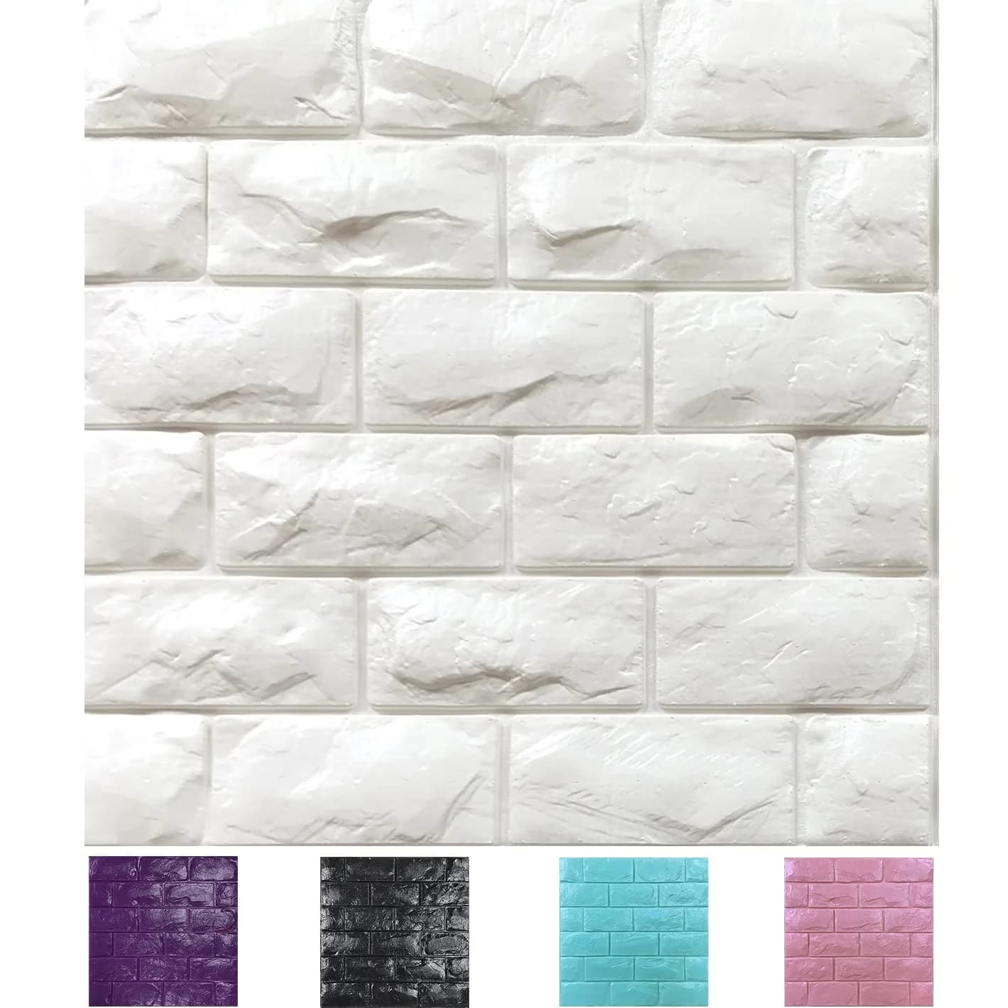 Versatile Wallpaper with Easy To Clean, Removable - White Plastic 30PCS Model 442BD7