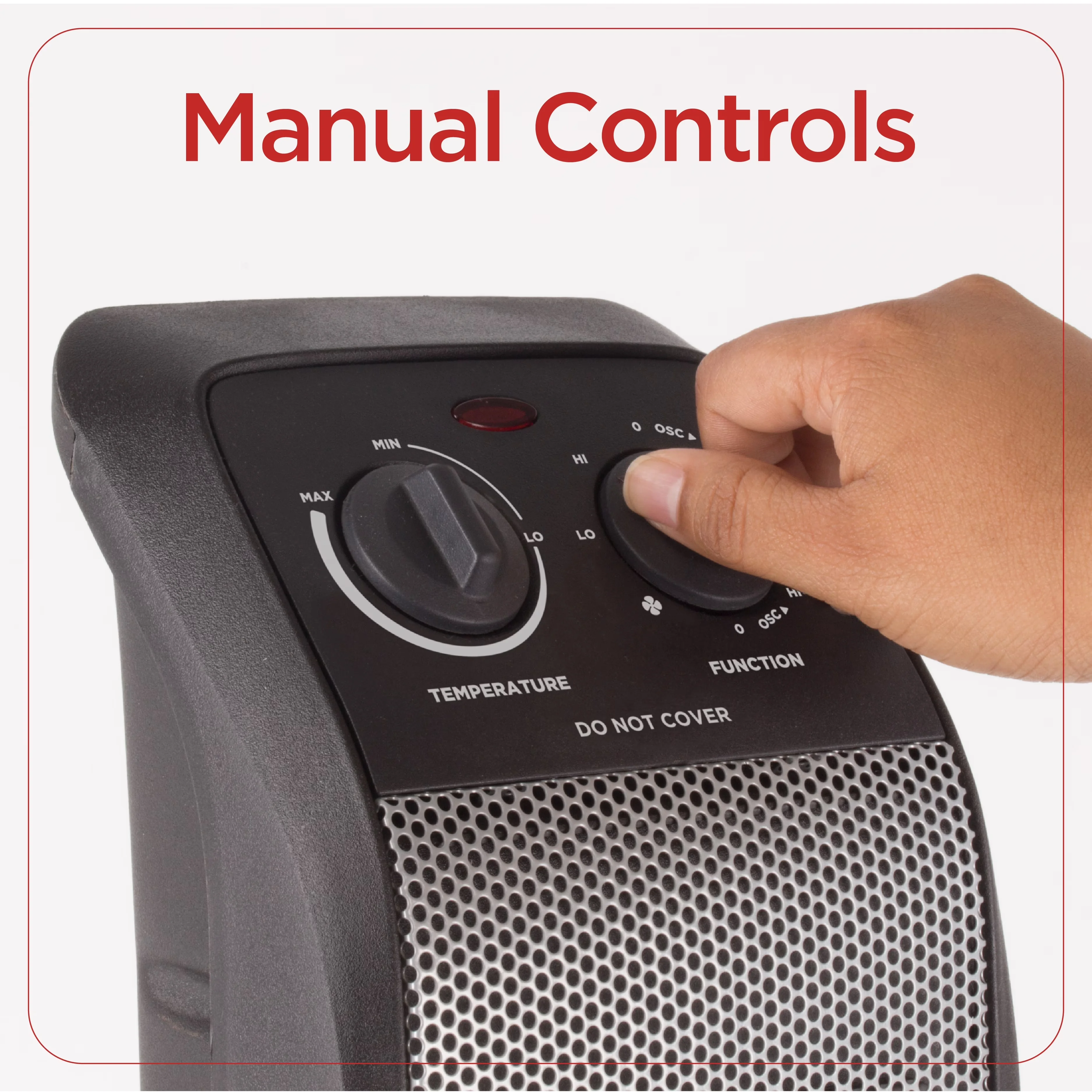 Quality Portable And Electric Space Heater with 1500W, Oscillating, Automatic Shutoff - Black Model 507C47