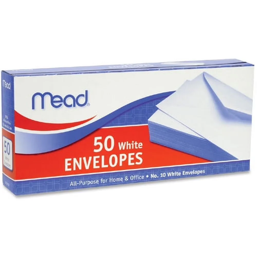 Moving Quality with #10 White Gummed Business Envelopes, All purpose for home and office use, 50 Count (75050) - White Model 7CE95B