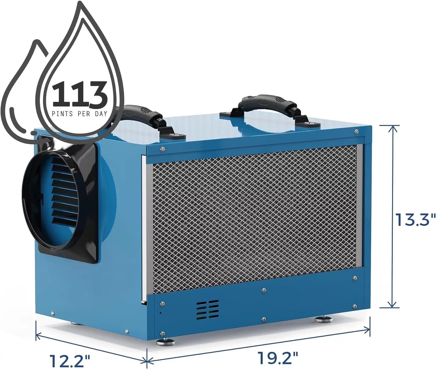 Quality Dehumidifier with drain Hose, ②COP :2.27 L/kWh - Blue for Auto Model 4C6F6A