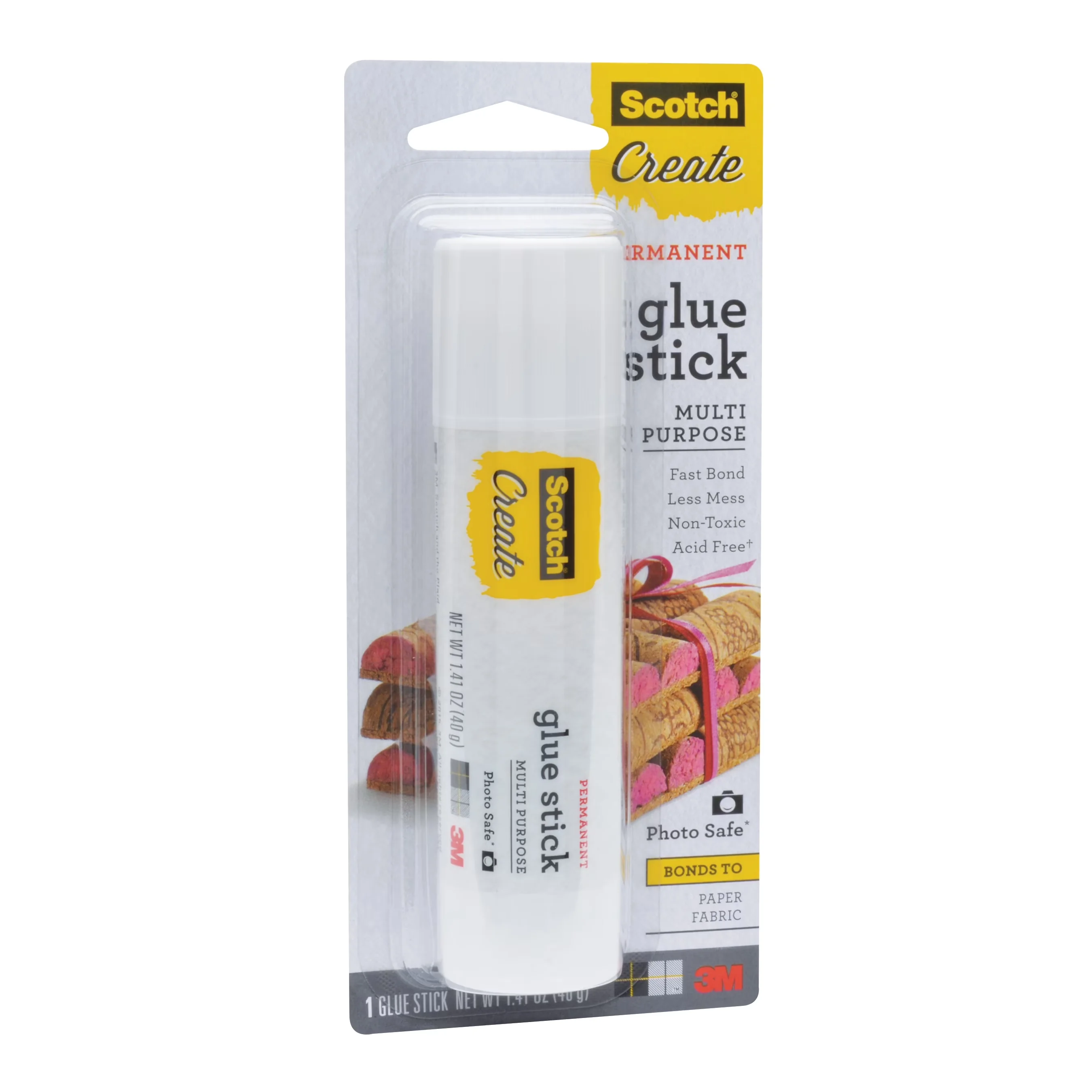 Modern Adhesives Glues In Paint Supplies Tool with 1 Each, Scotch 1.41 Oz. Glue Stick - 1 ct Model C24D0C