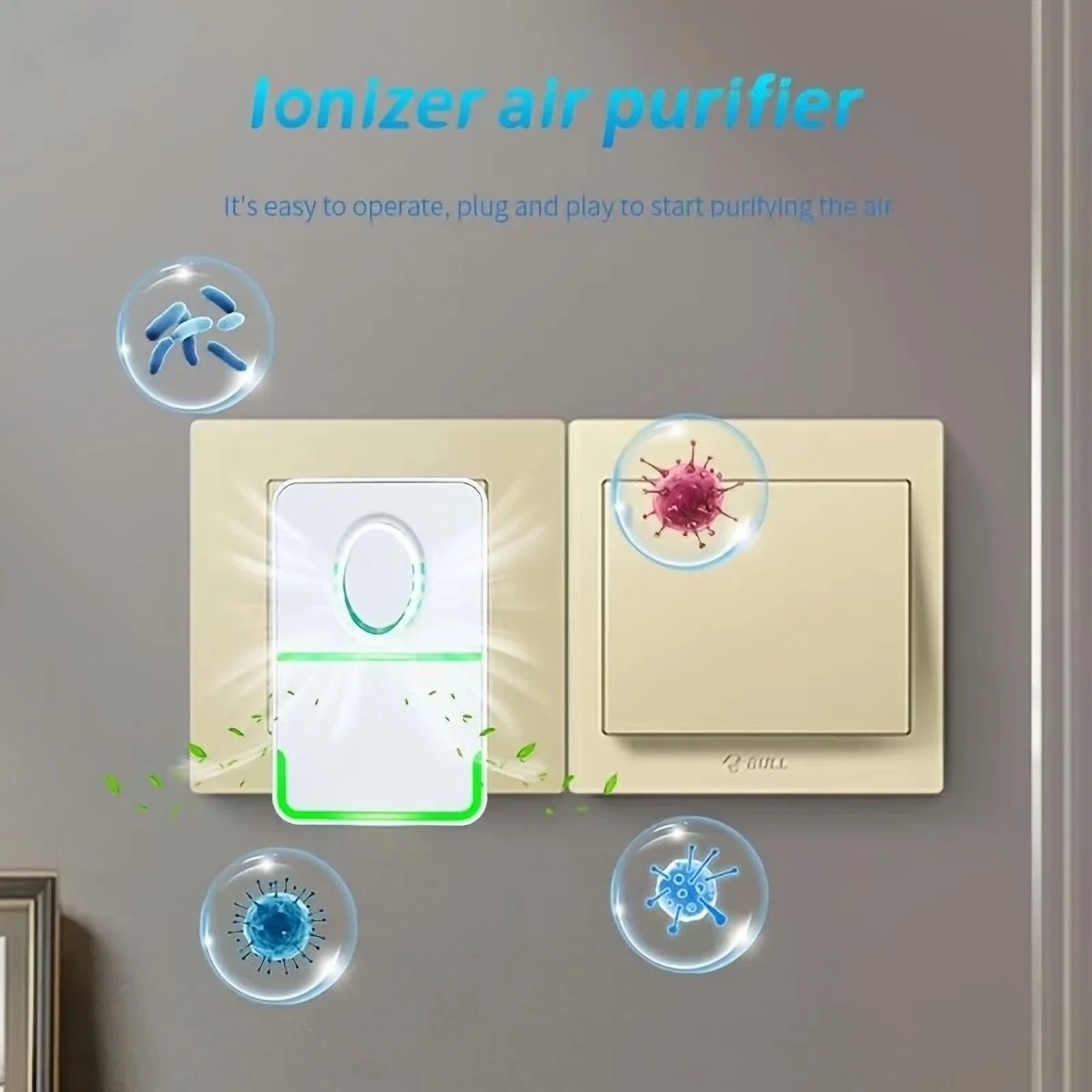 Quality Air Purifier with Portable Negative Ion, Useful for both indoor and outdoor use. - Model 3307E4