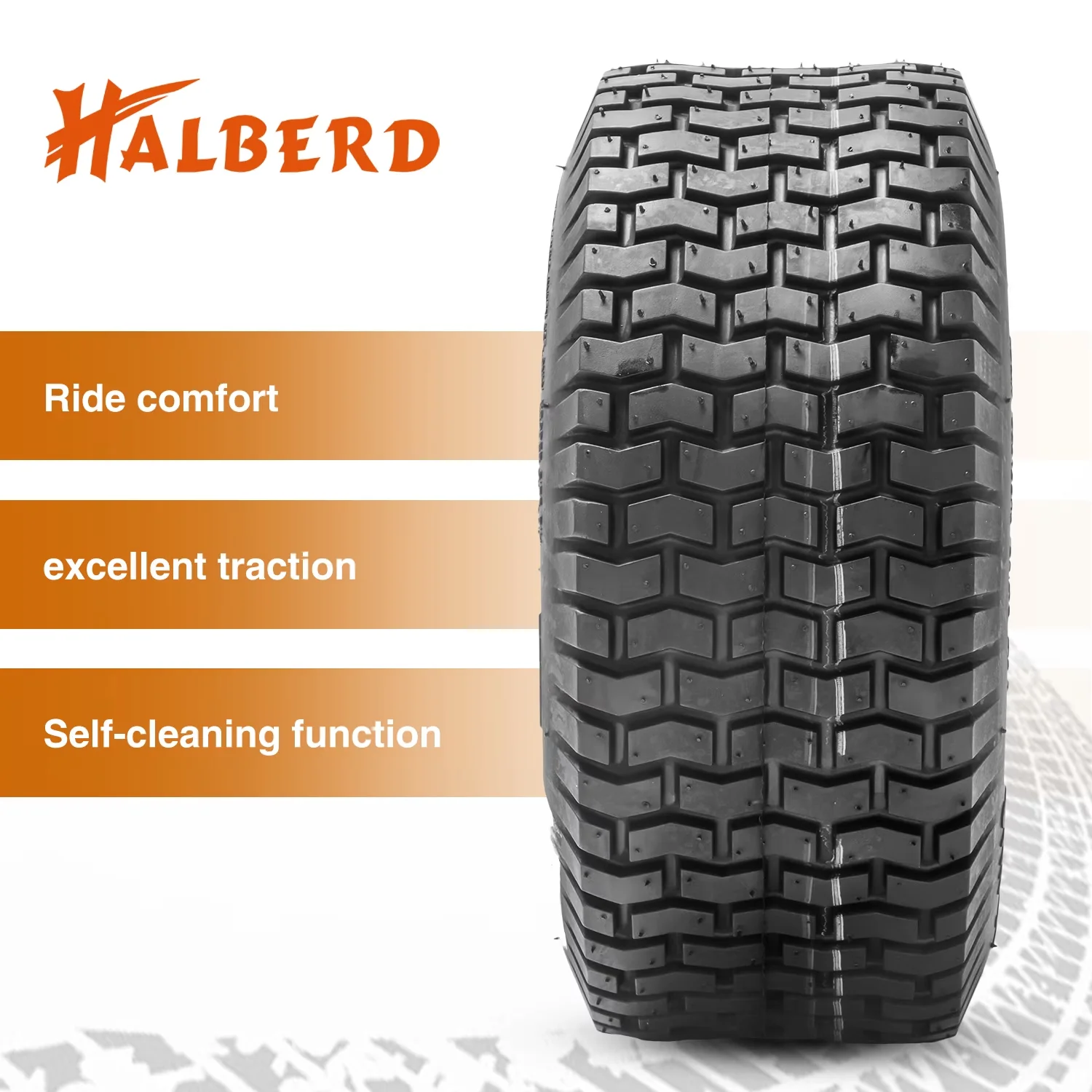 Efficient Lawn Mower Tire with 20x8x8 20x8.00-8 Turf Friendly - Black for Garden Model F6BF9D
