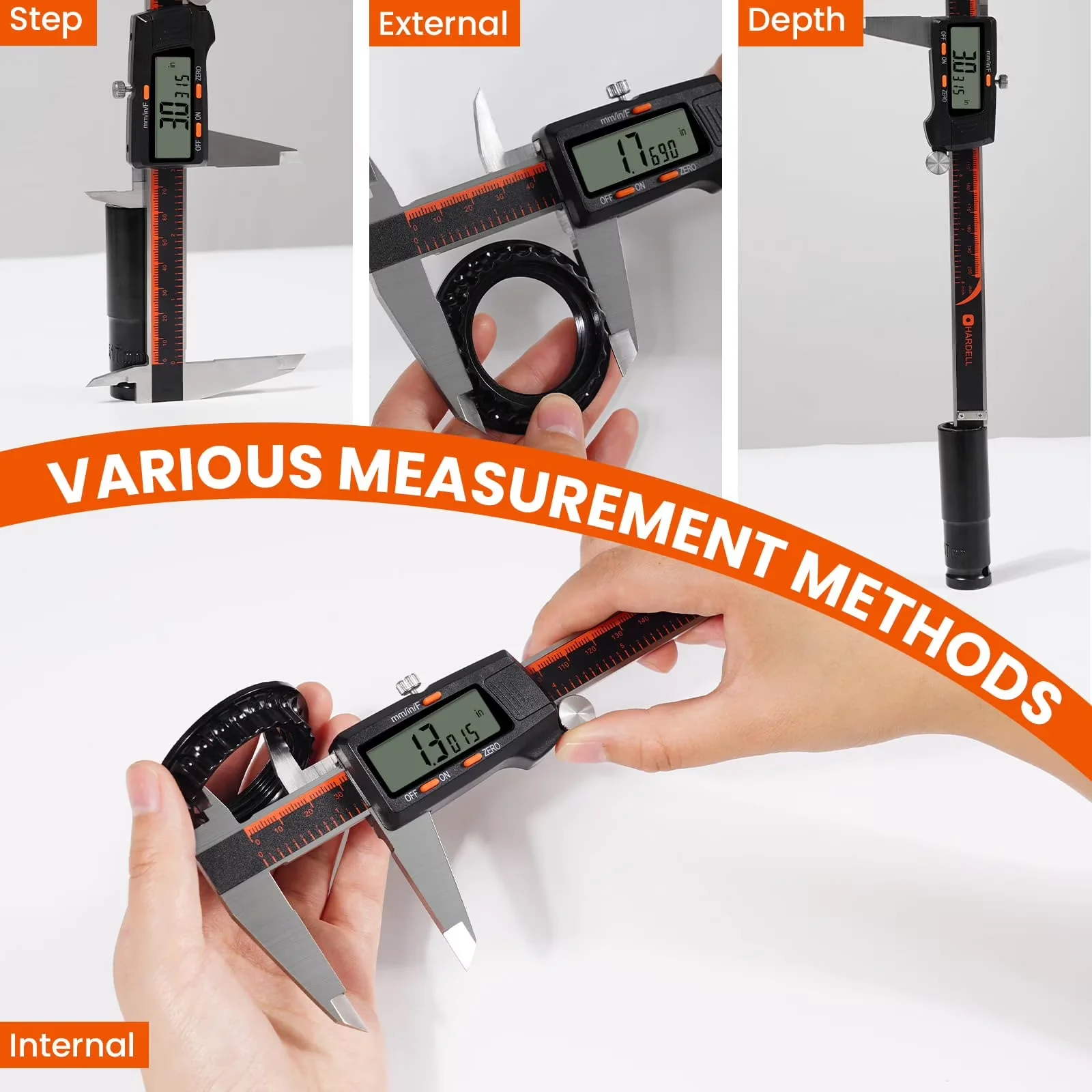 Sleek Measuring Layout with Automatic Shut Off, Adjustable - Stainless Steel Black Model CC8589
