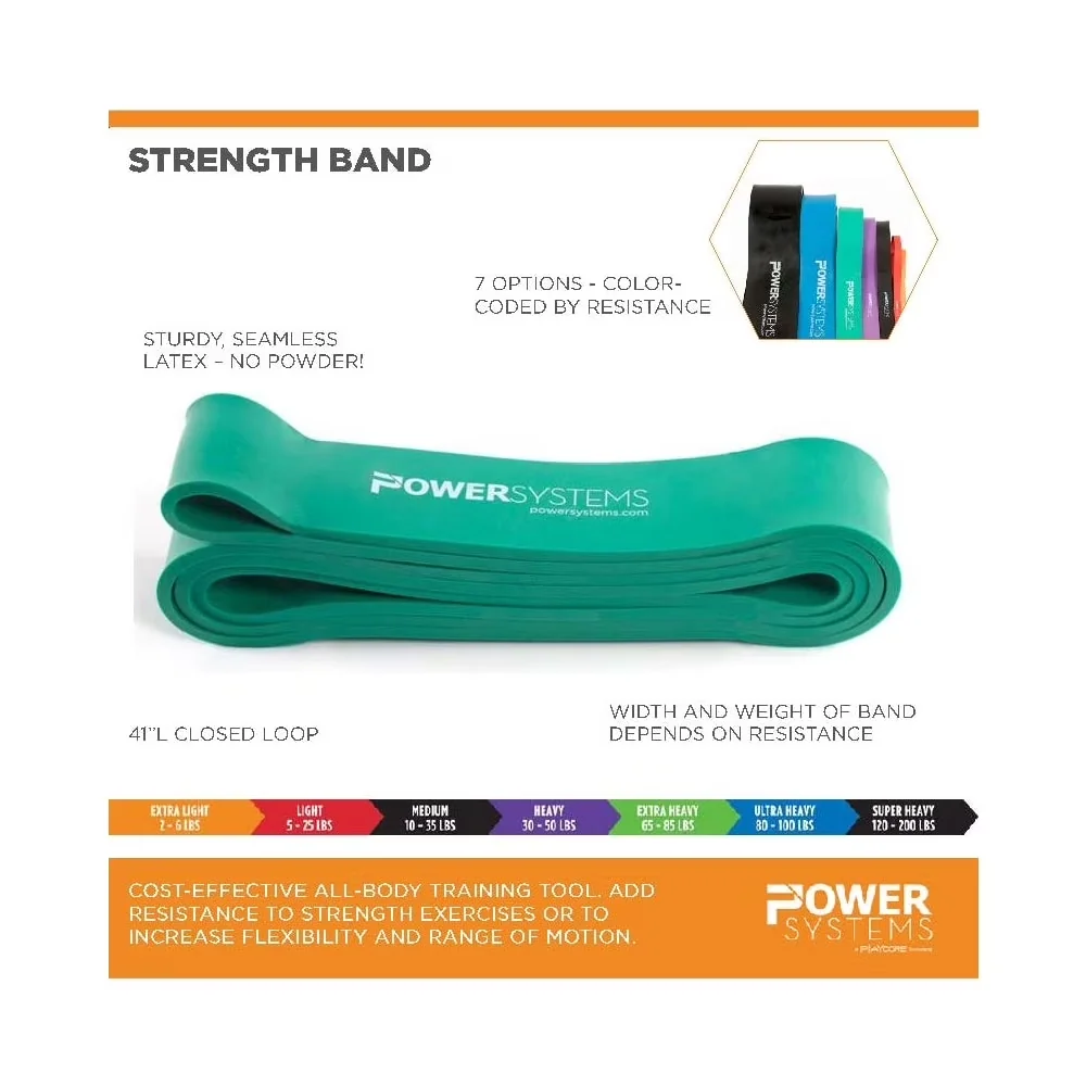 Sleek Home Gym Accessory with Anti-Slip, 41" Strength Band, Extra Light (2-6 lbs) Resistance Band - Rubber Model F8CDF2