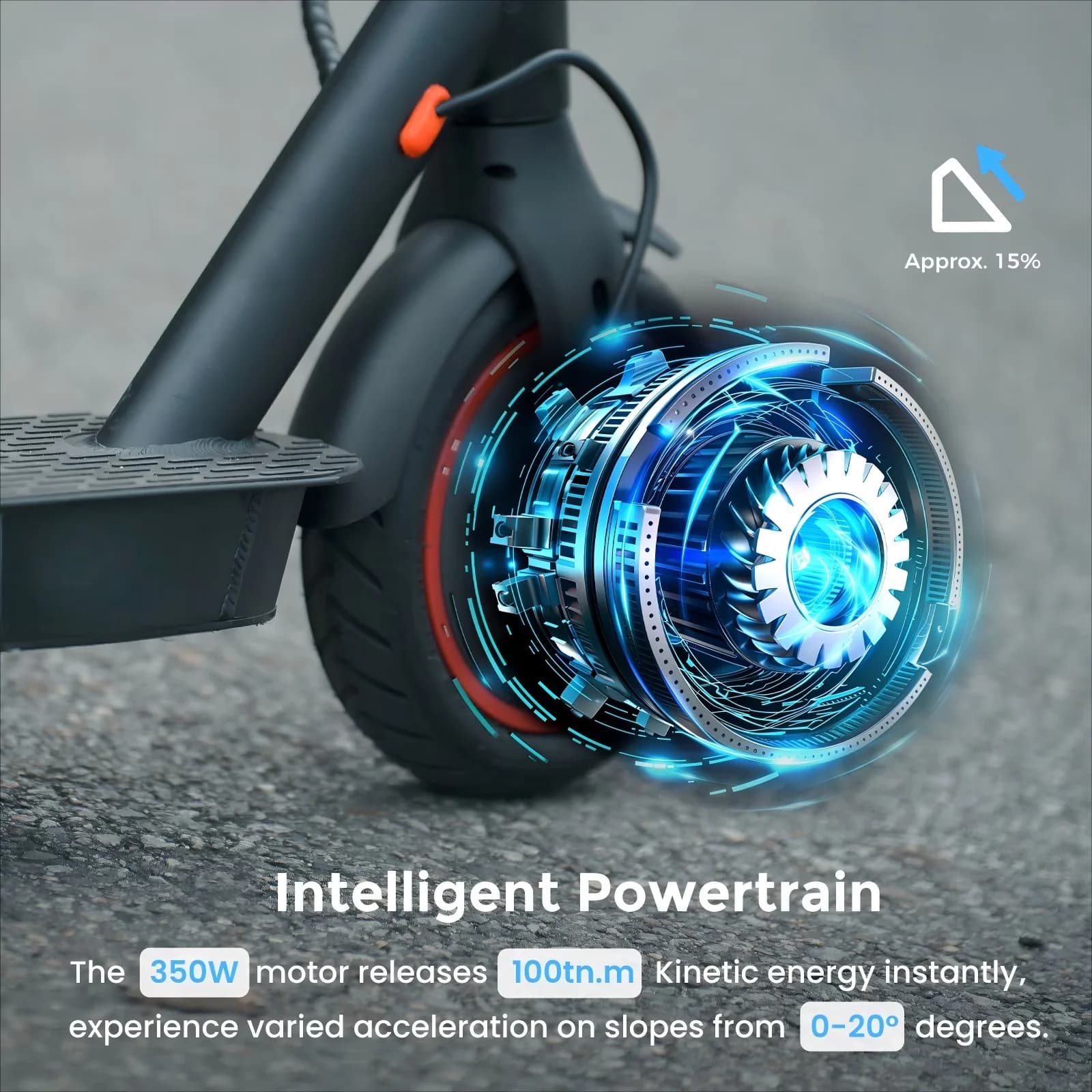 Scooter Compact with 350W, 36V, Foldable - Aluminum Alloy Black - Standard Series Model 6EF842