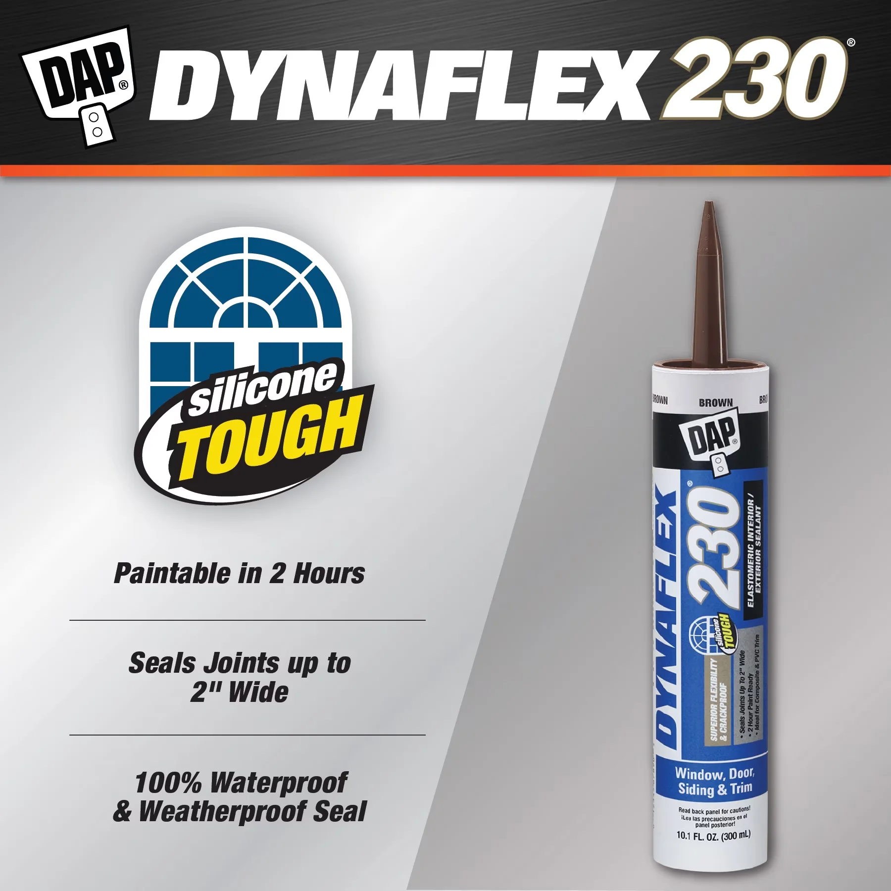 Reliable Adhesives Glues In Paint Supplies Tool with Waterproof, Door and Trim Latex Caulk - Brown Model 7A0DA6