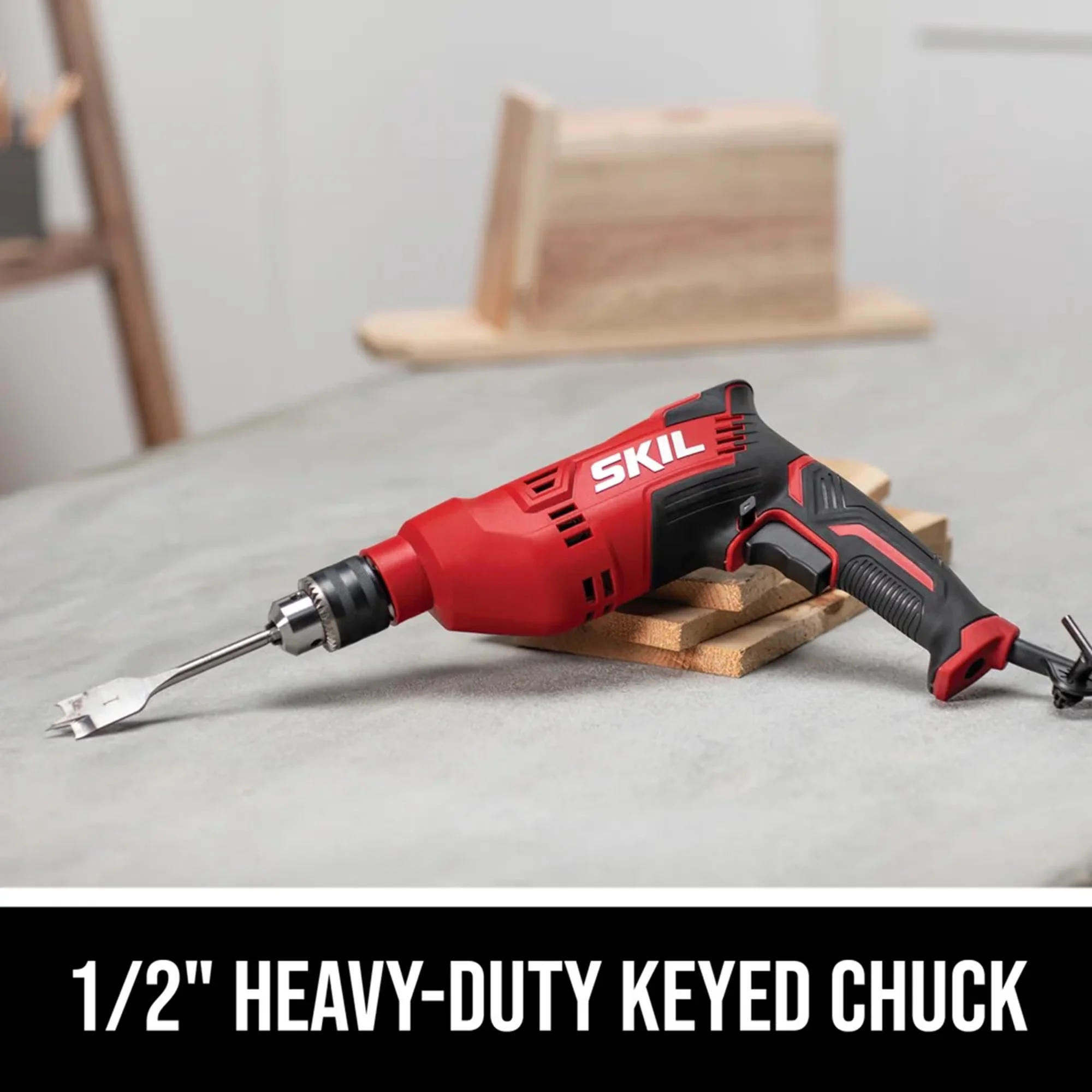 Stylish Drills Driver with Variable Speed, 7.5 Amp 1/2" Corded Drill - Multicolor 1/2 in Model EB022E