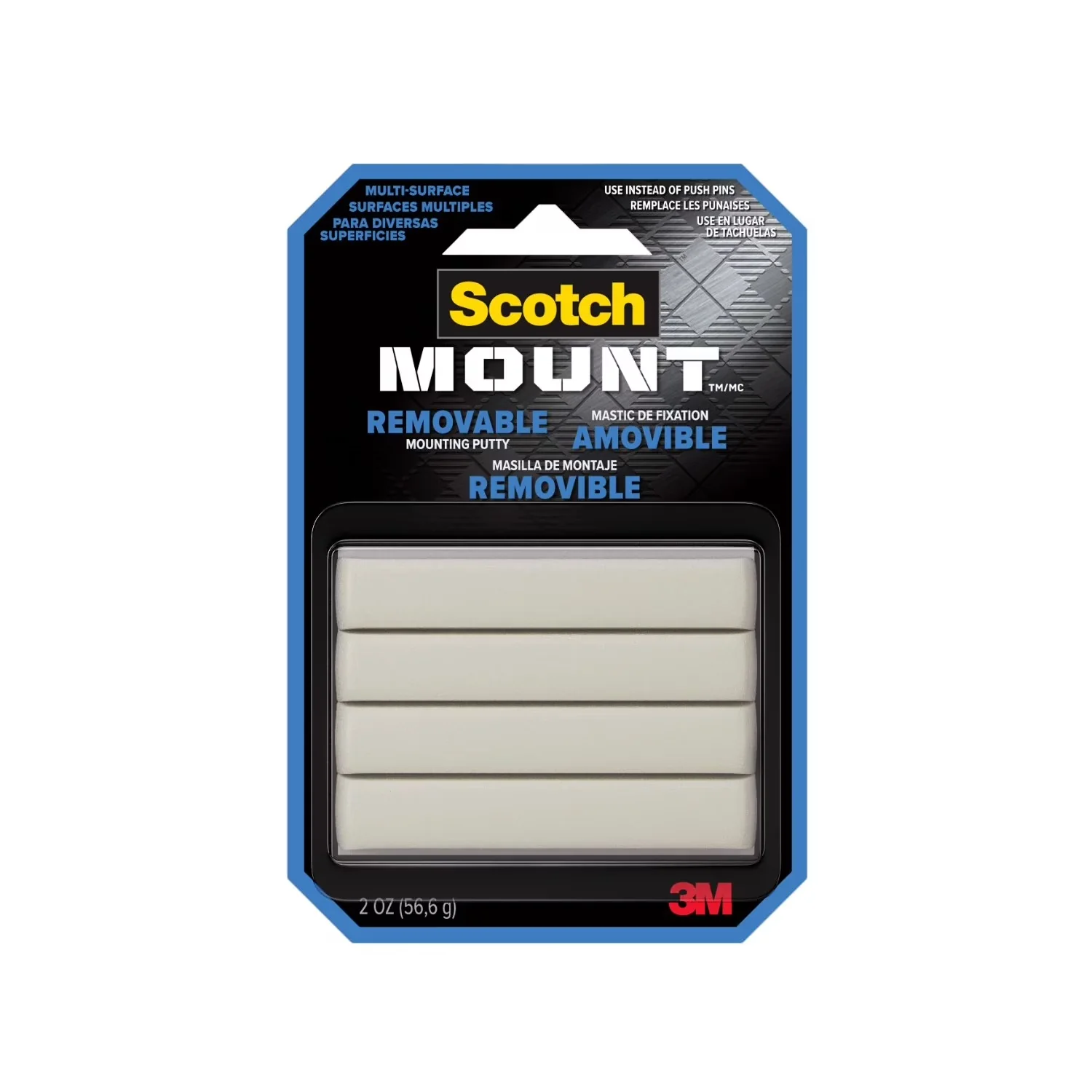 Sleek Damage-Free Hanging with Removable, Poster, Mounting Putty - White Model F425BE
