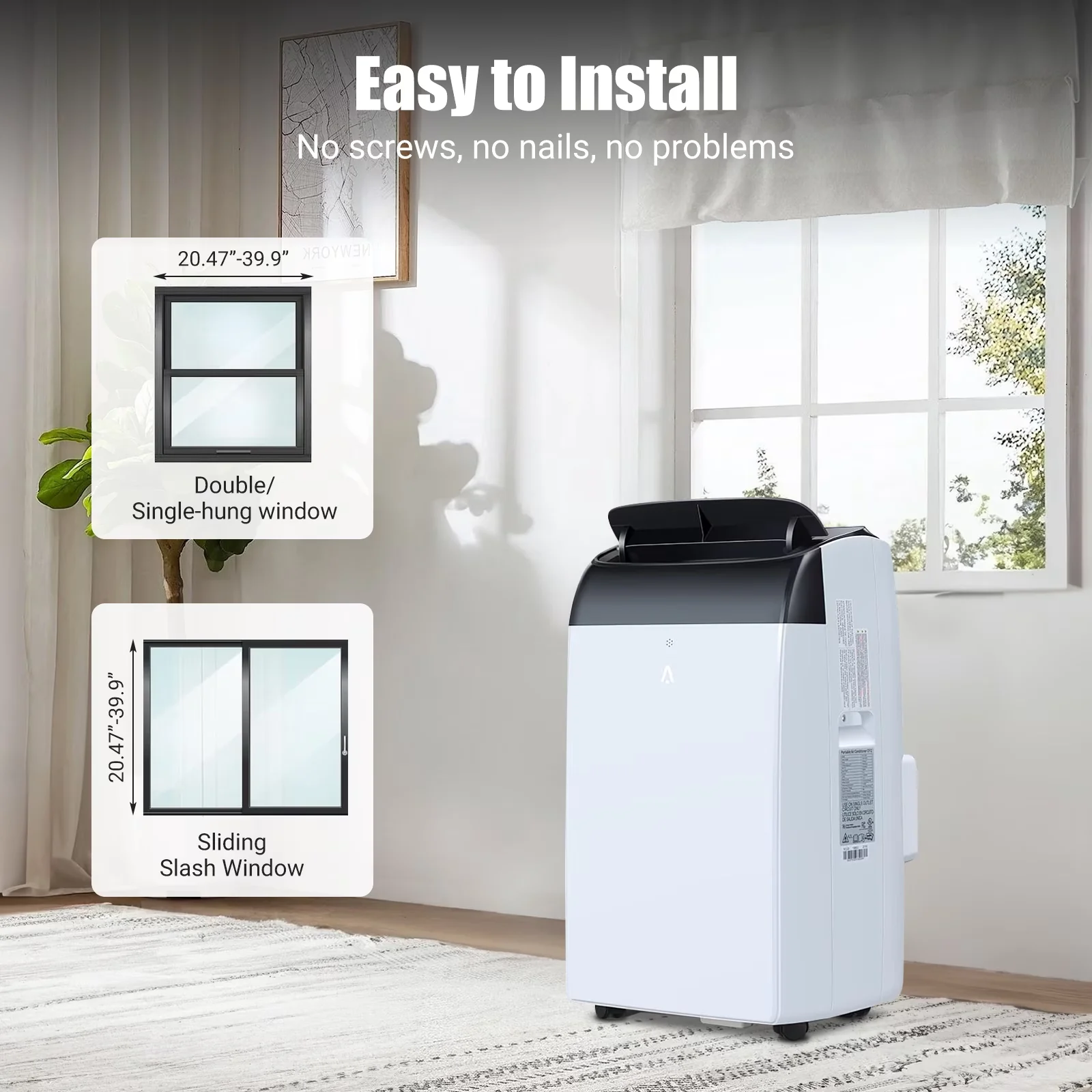 Versatile Air Conditioner with 14000 BTU, Efficient 14000 BTU Portable for Large, Rooms - Model C548E1