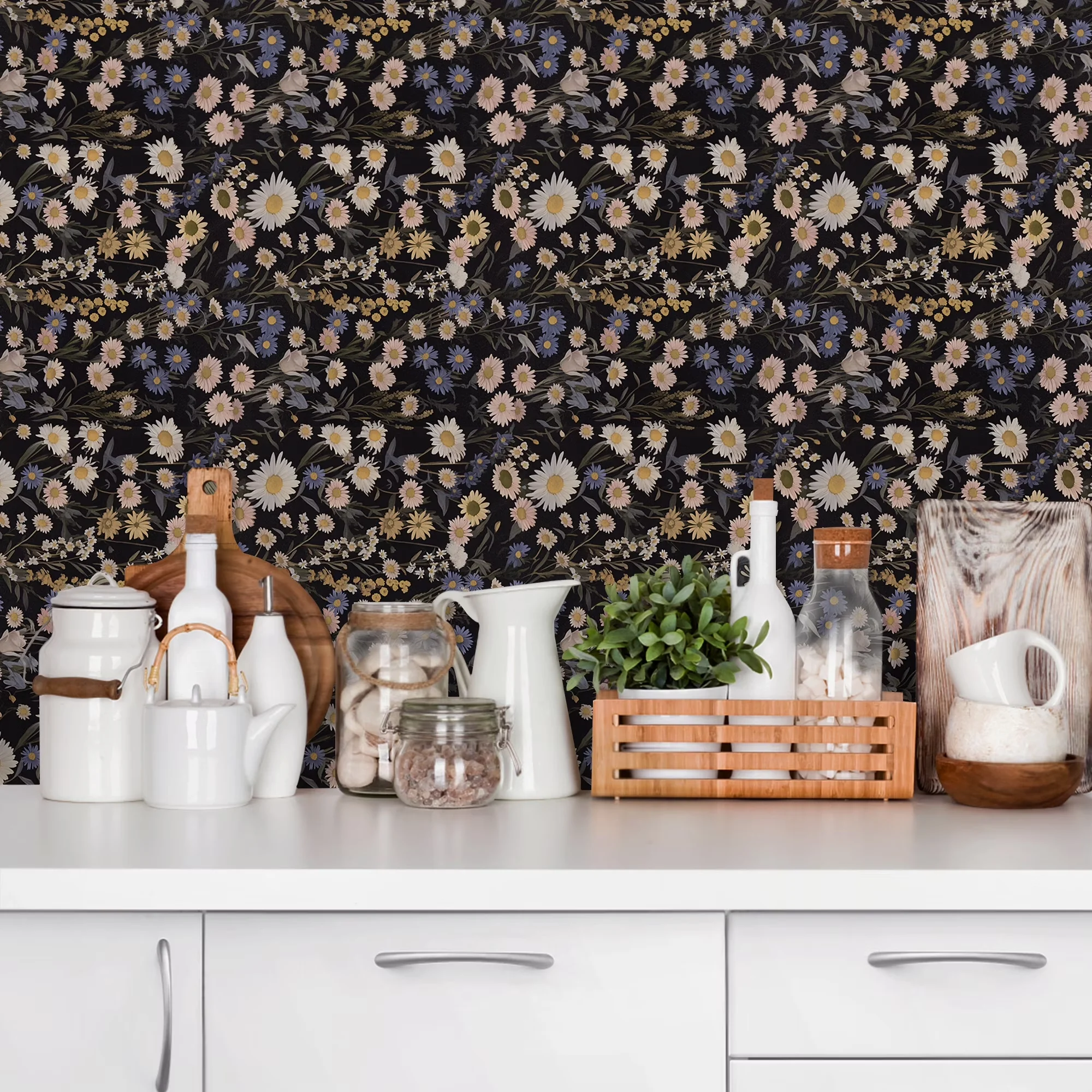 Professional Wallpaper with Waterproof, Available dimensions: 17.3-in x 118-in, Color: Black, Multi-color - Pvc Black Model DD574A
